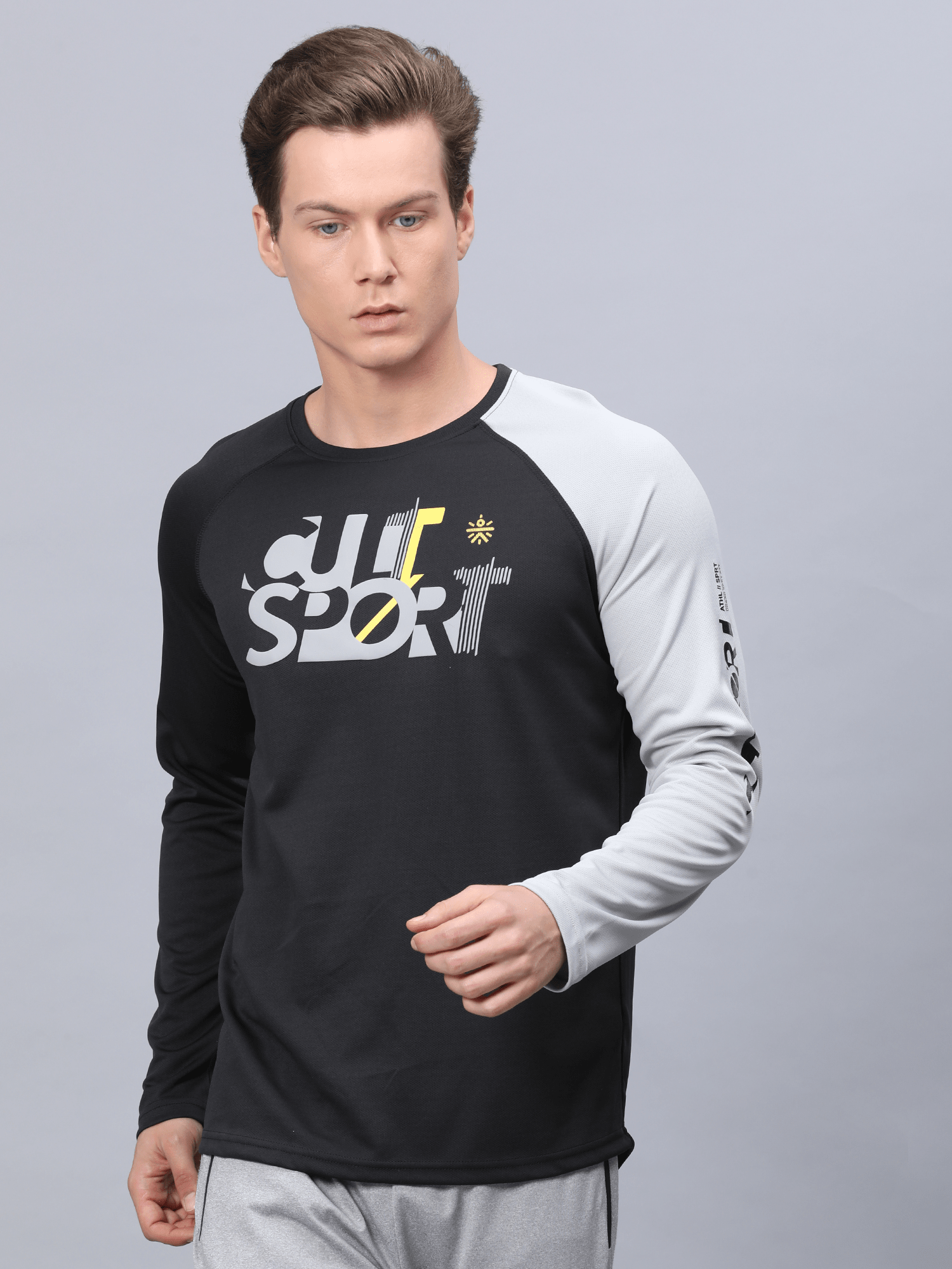 Abstract Unit Black Tee