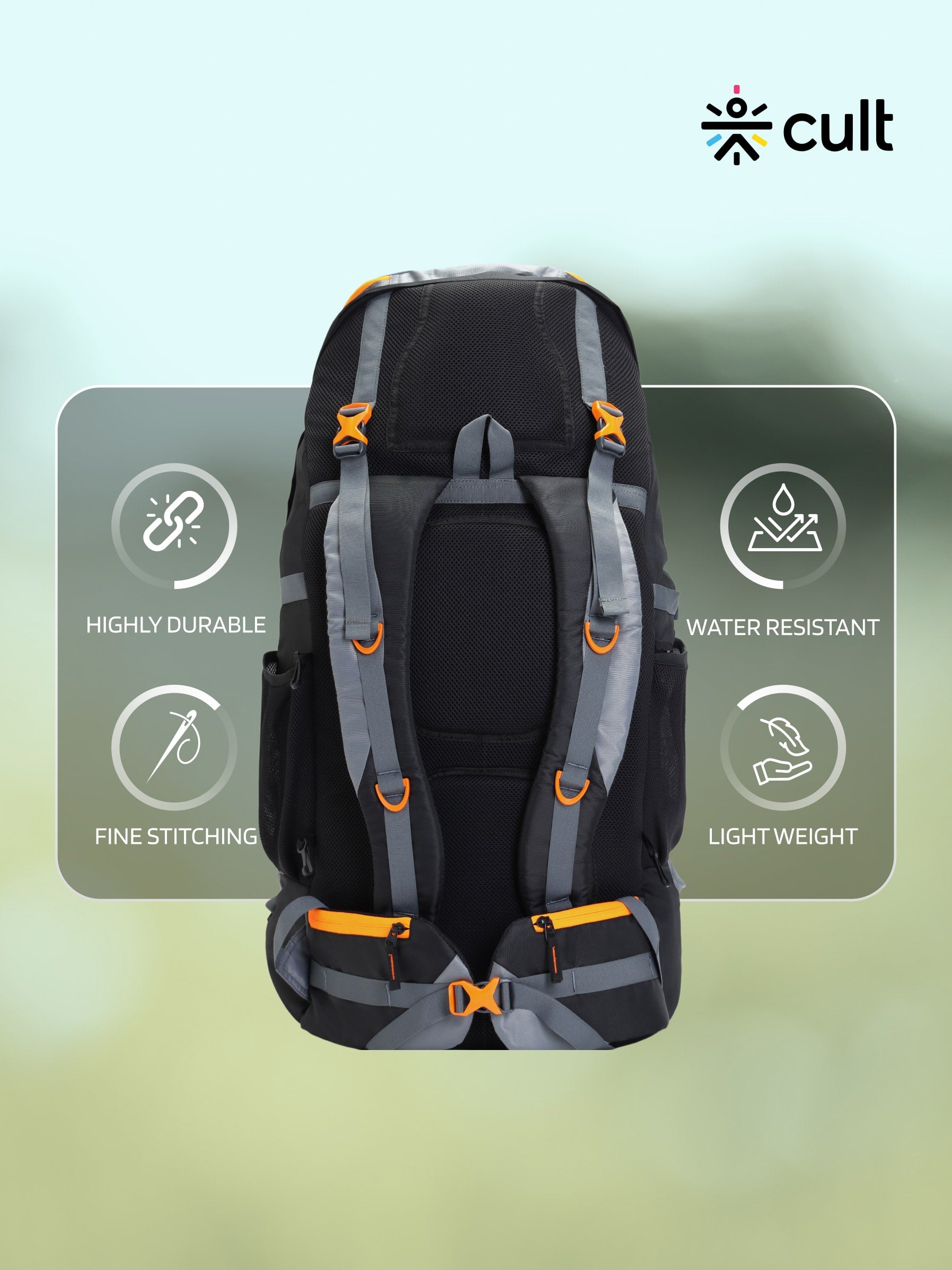 Travel Rucksack 95 L Grey