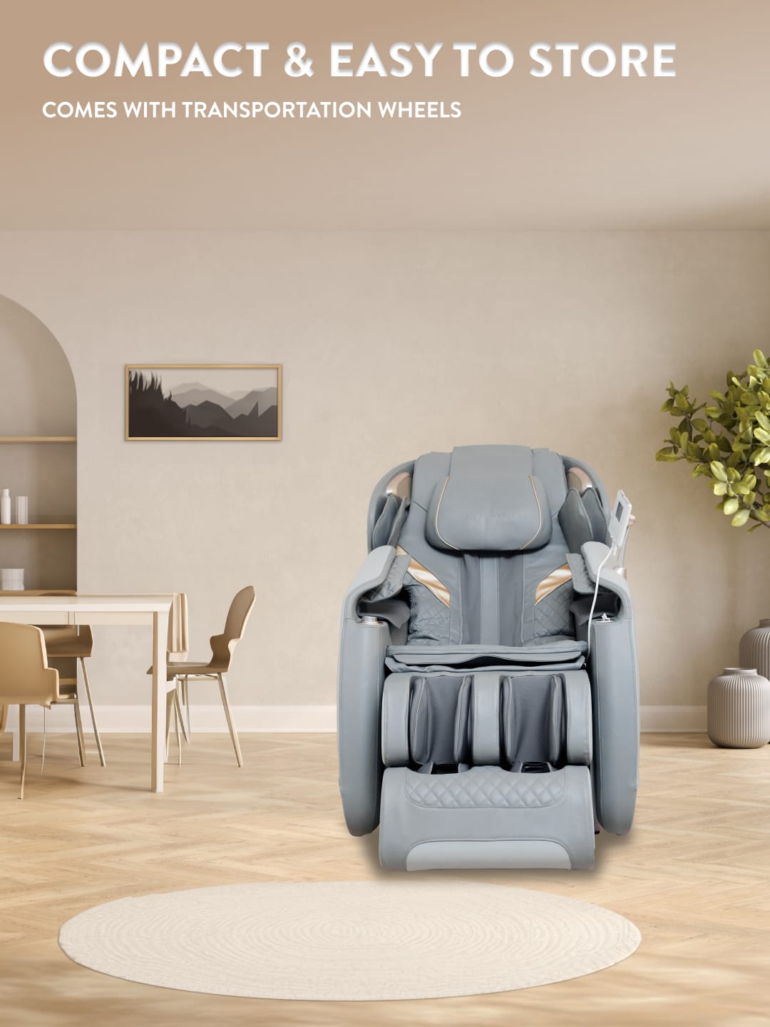 Cult LUXE Massage Chair | Zero Gravity with AI Voice & Bluetooth | 3D Experience | Smart Dial & 18 Preset Programs | Smart Touch Screen
