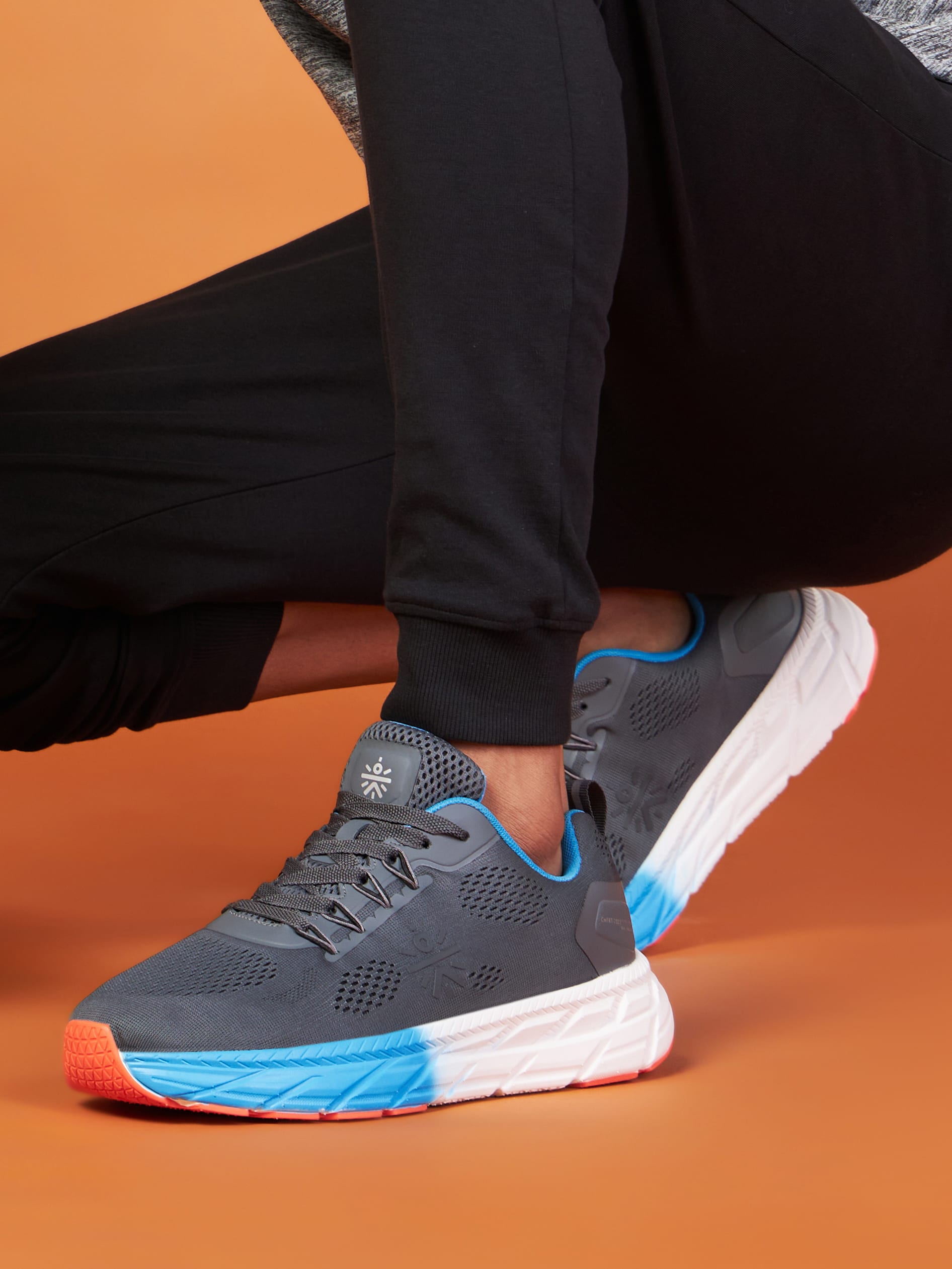 cult EZ+ Ryde Men Running Shoes - Carbon Grey/Blue