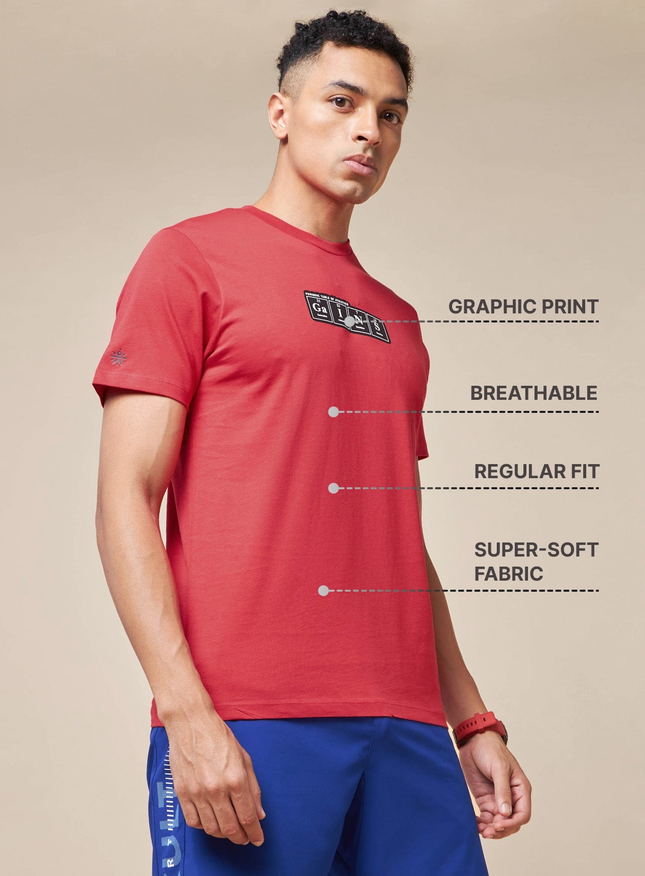 Gains Typographic Training T-shirt