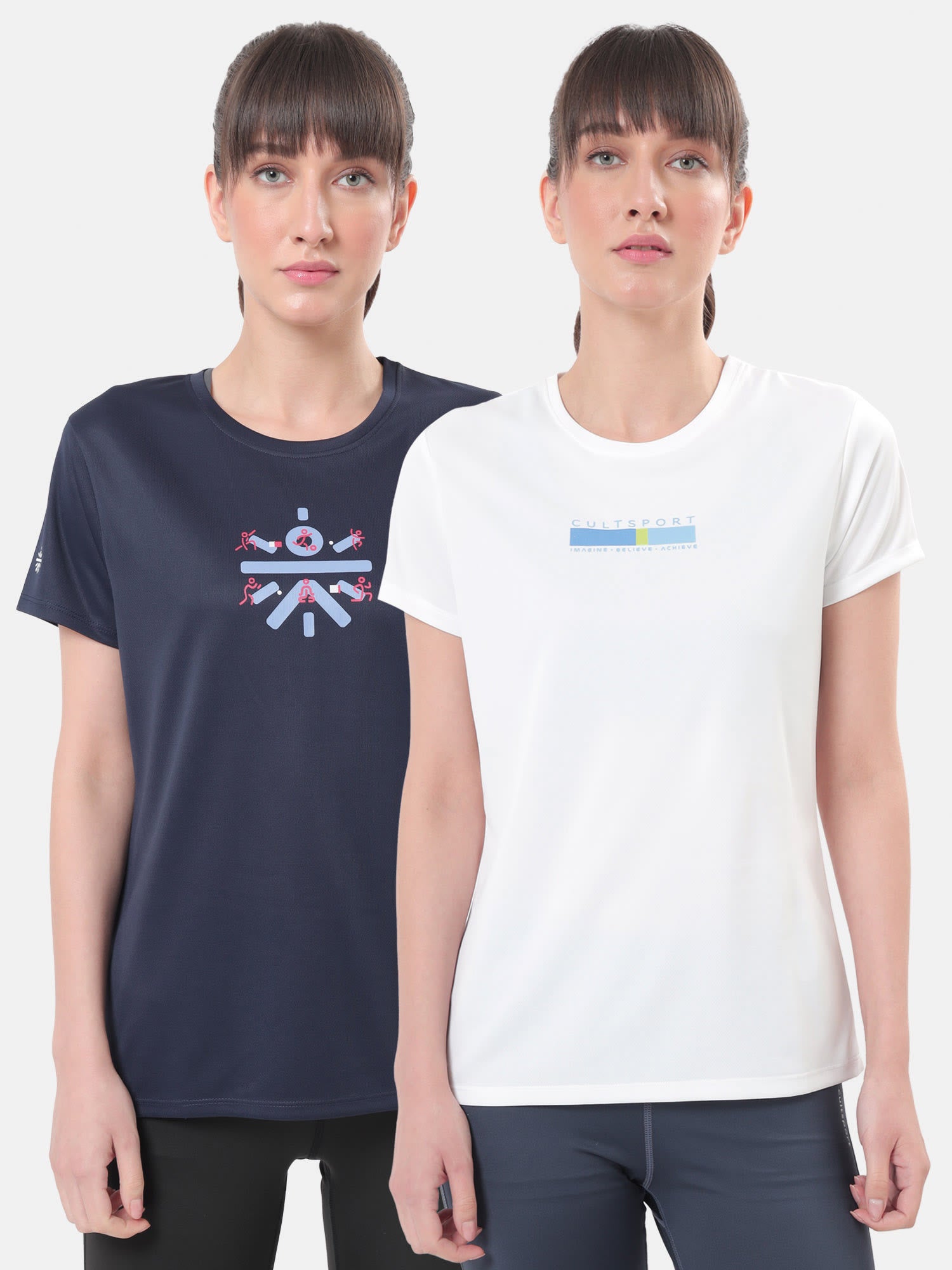 Logo Play Chest Print Active T-shirt Pack of 2