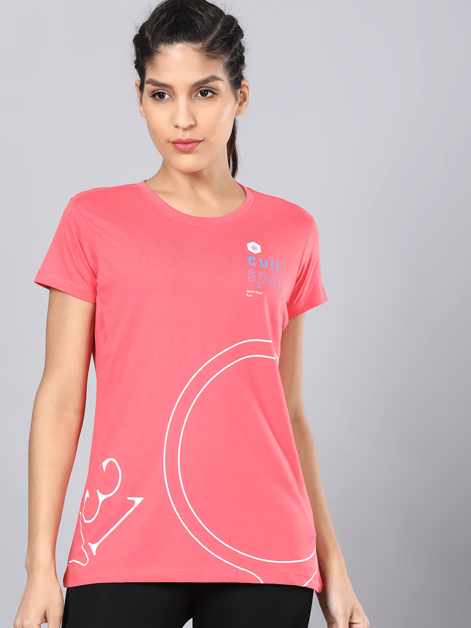 Everyday Numeric Pink Casual Tee