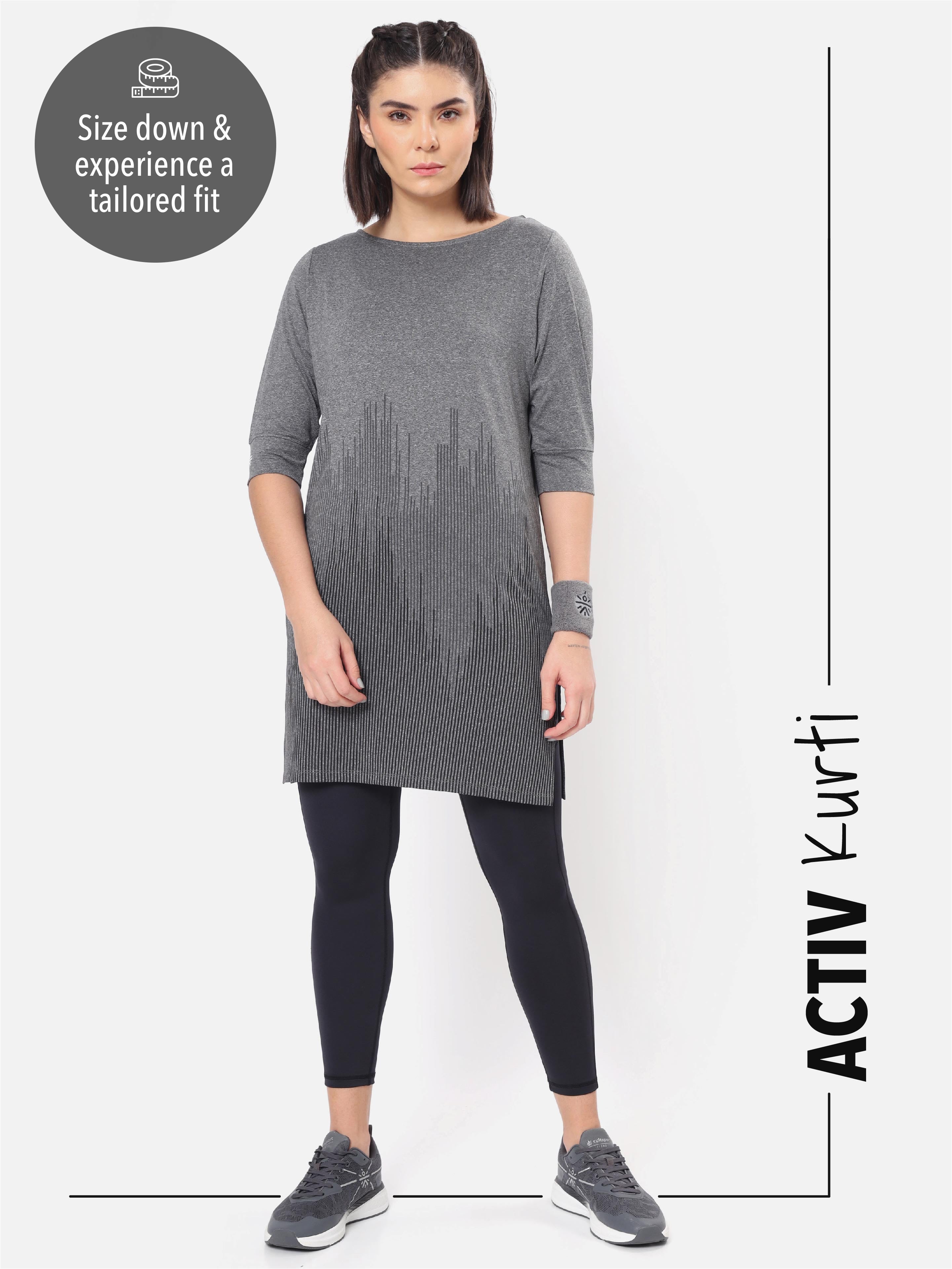 Printed Activ-Kurti with Side Pocket