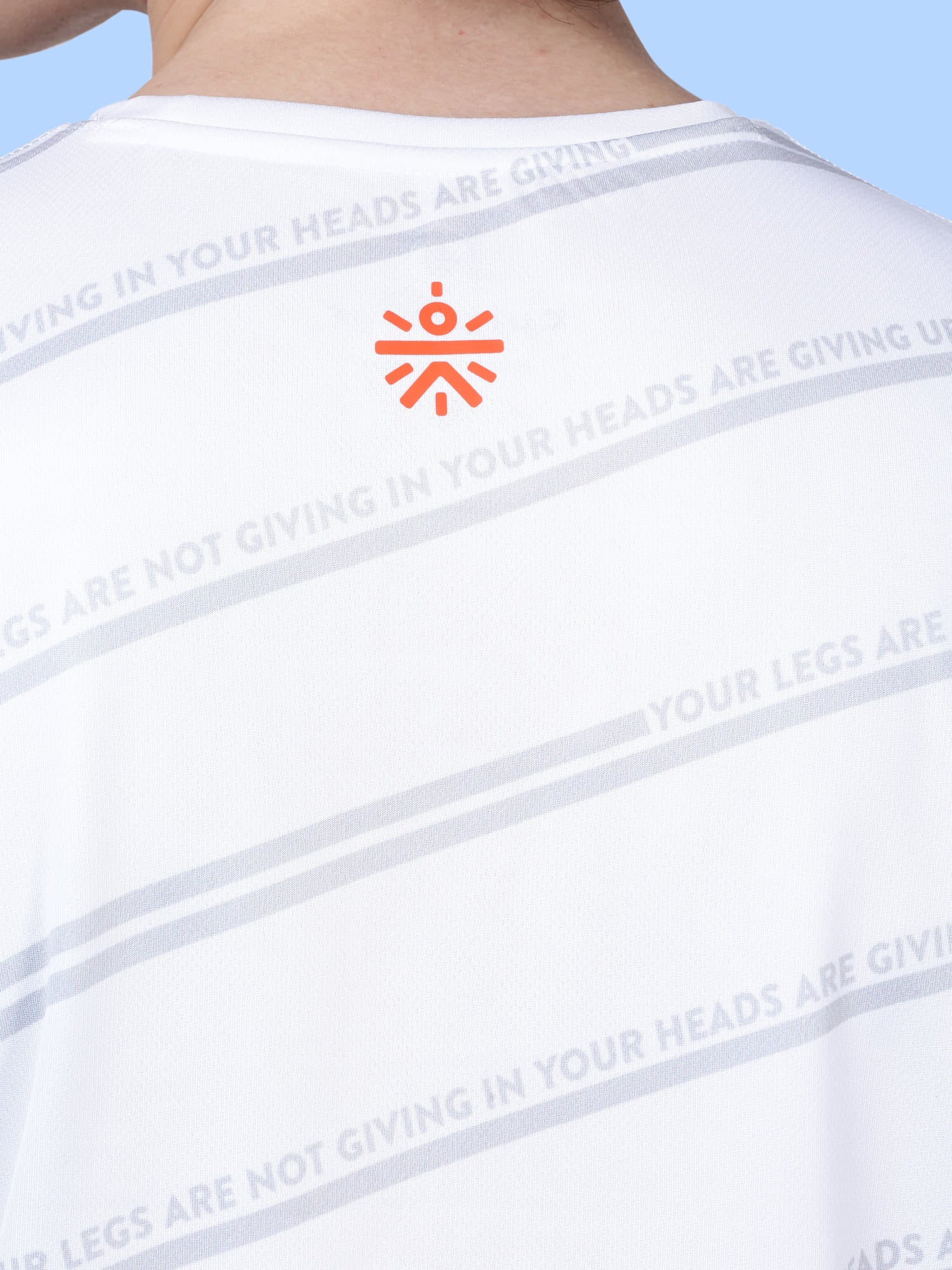 Code Talk White Gym Tee