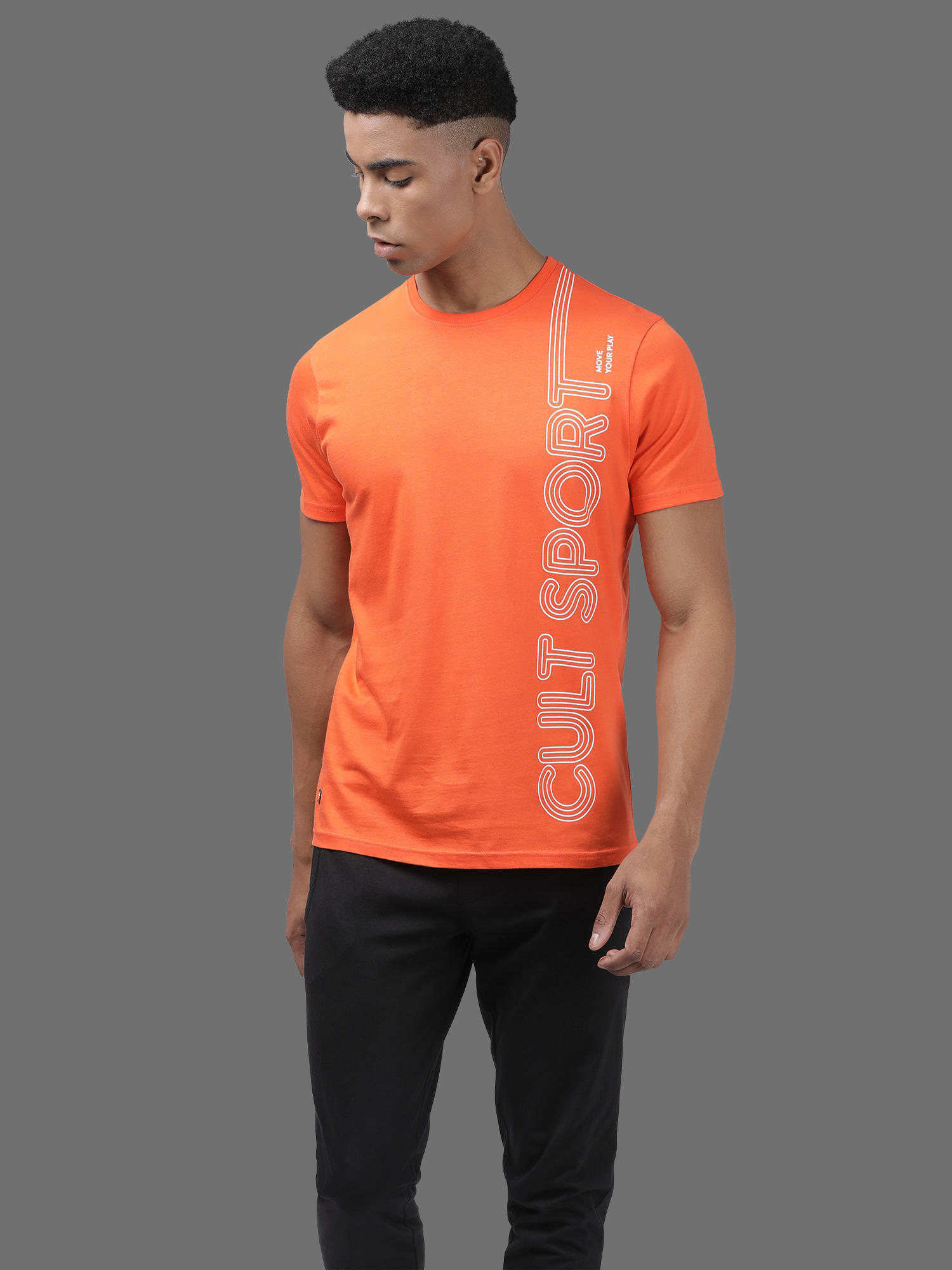 Everydays Lounge Orange Cotton Tee