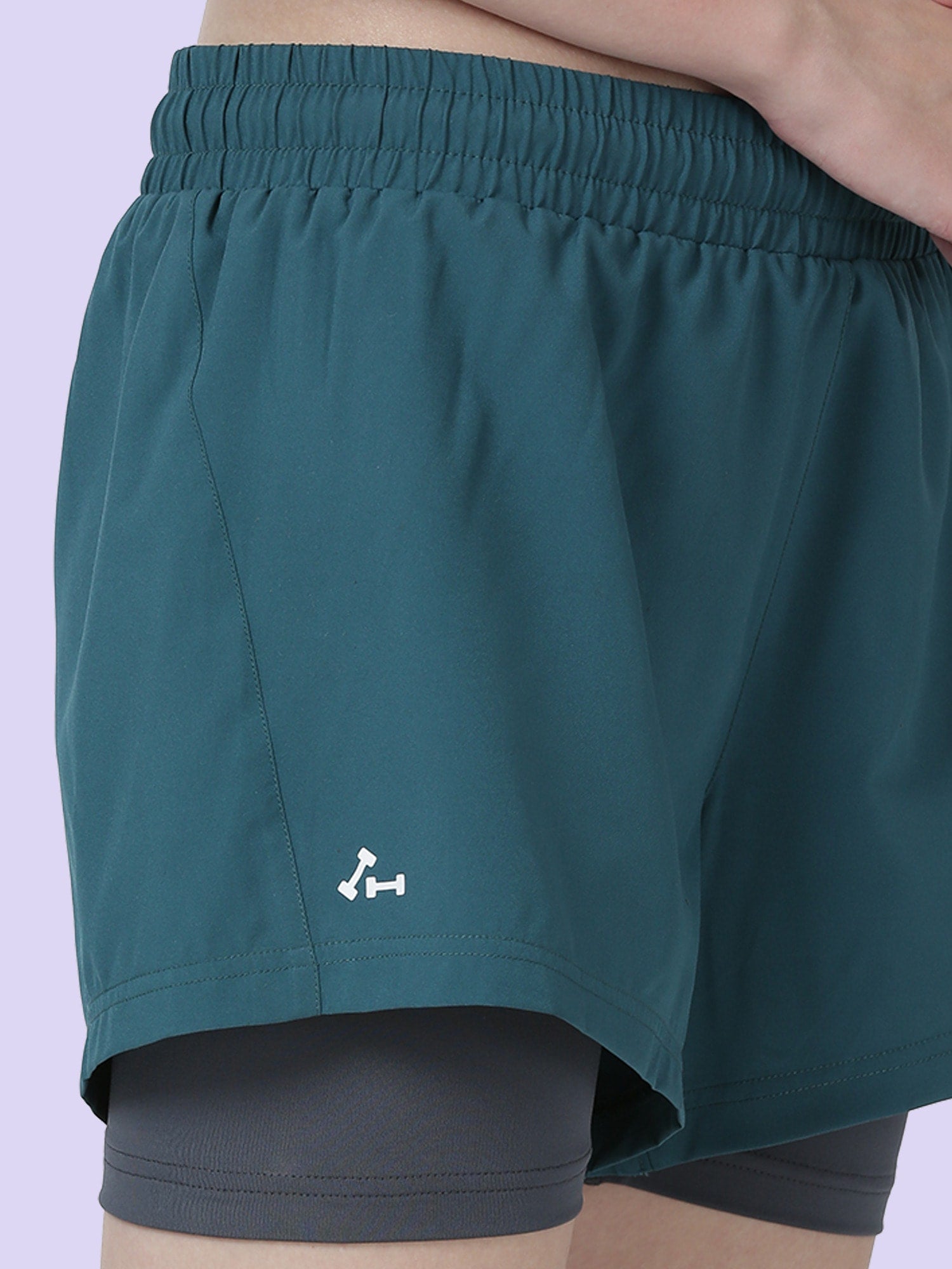 Vital Finish Green Gym Shorts