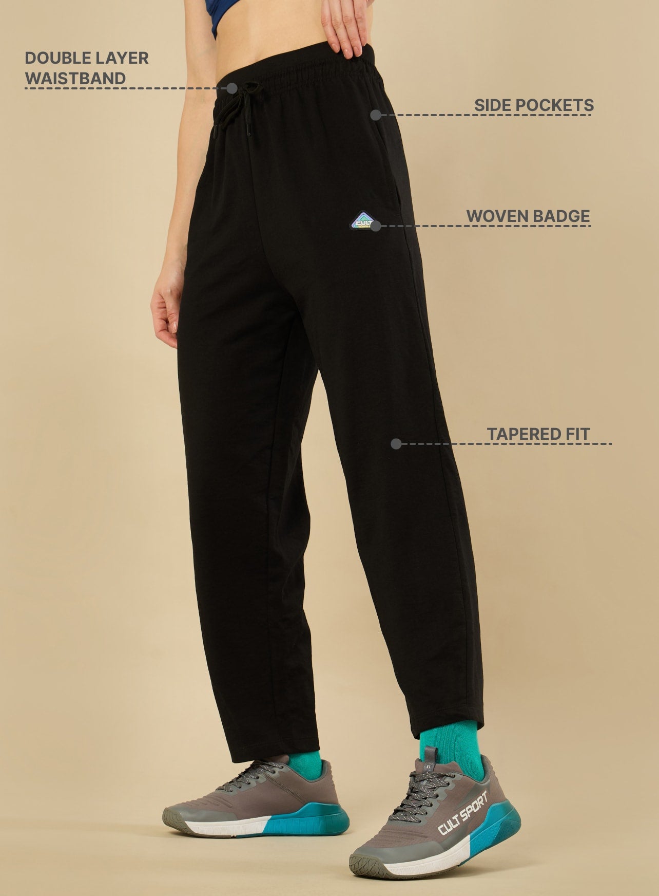 Power Up Black Community Trackpant