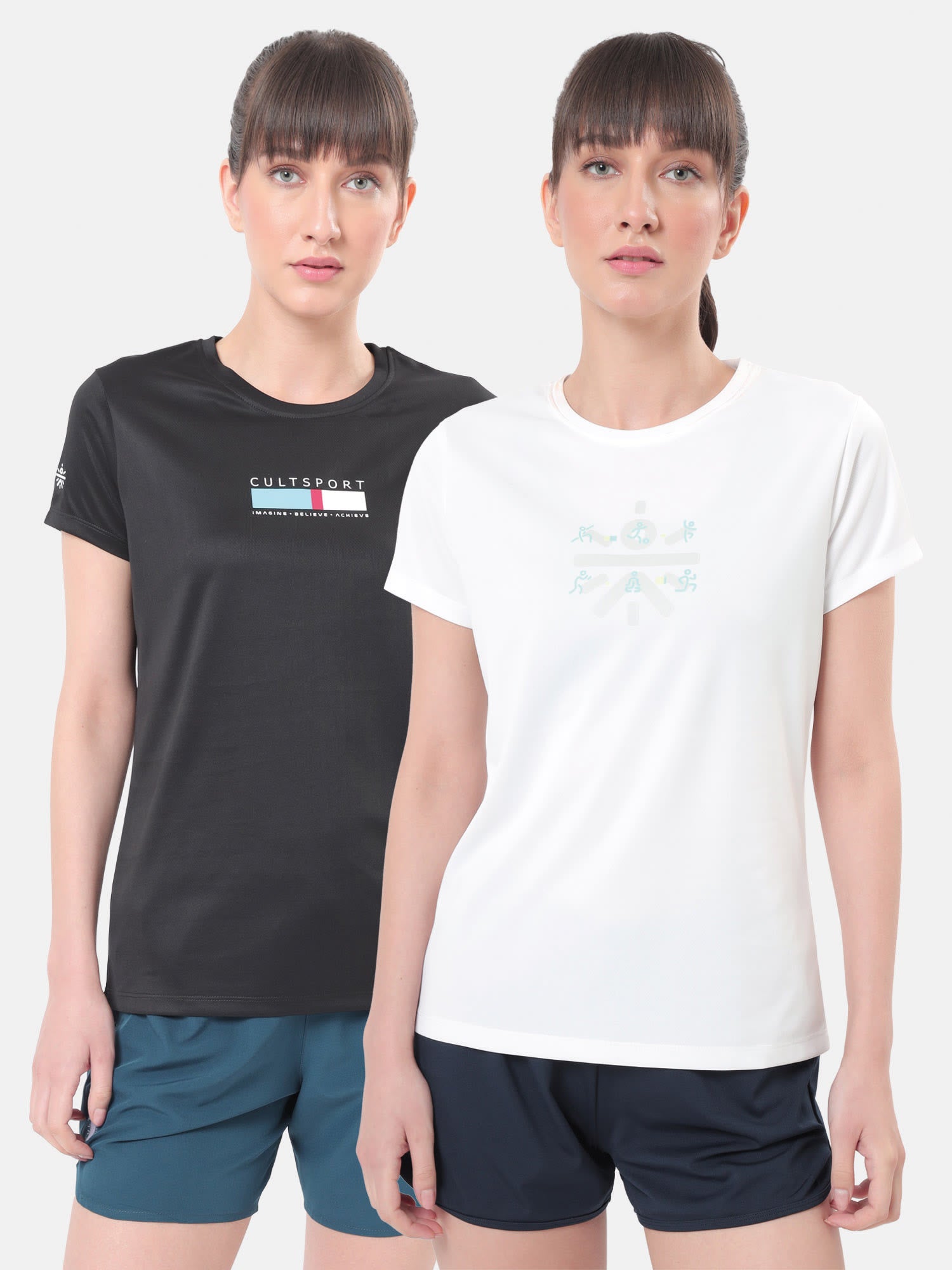 Performance Tshirt with Minimal Graphic Pack of 2
