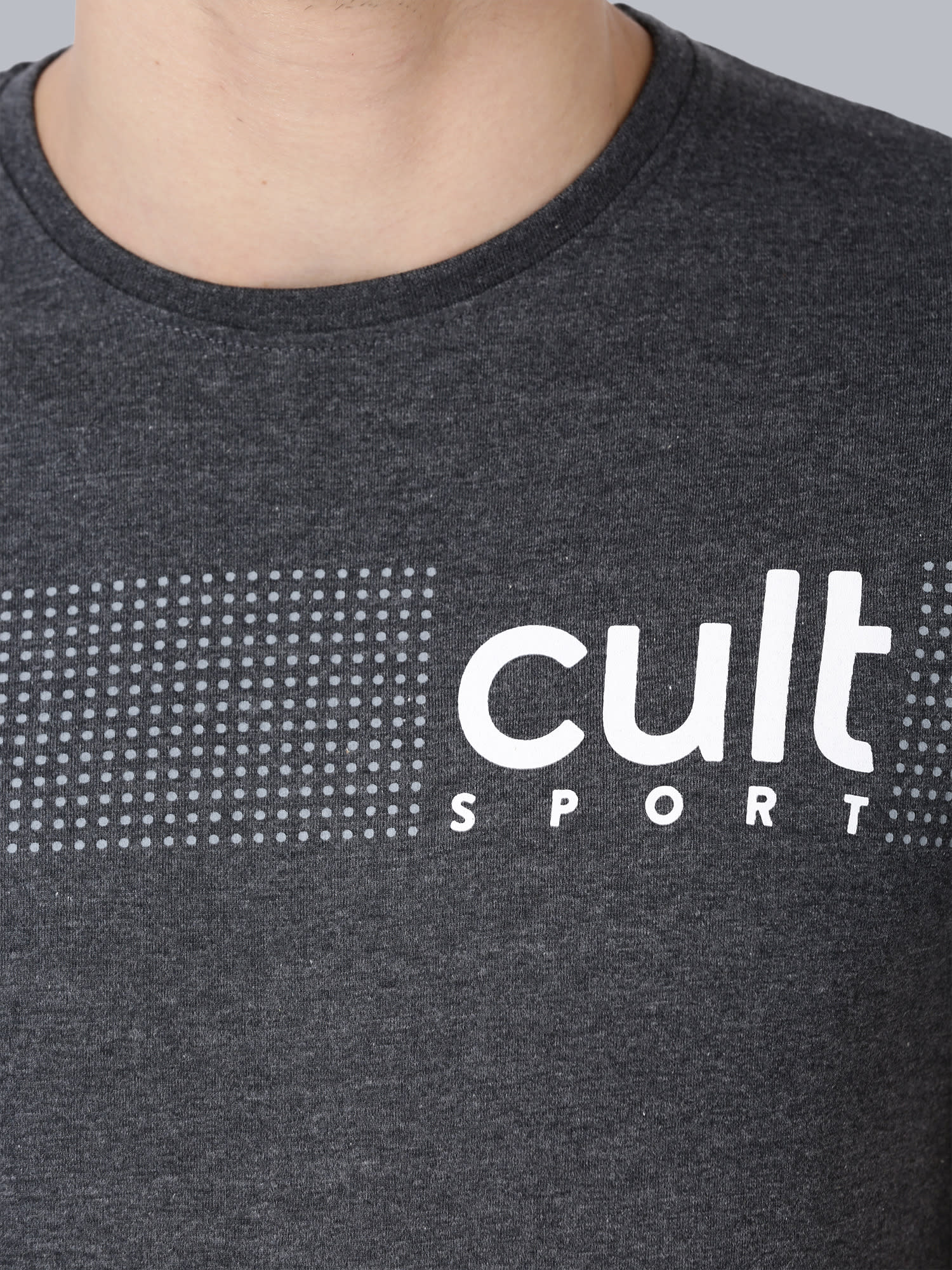 Signature Grey Casual T-shirt