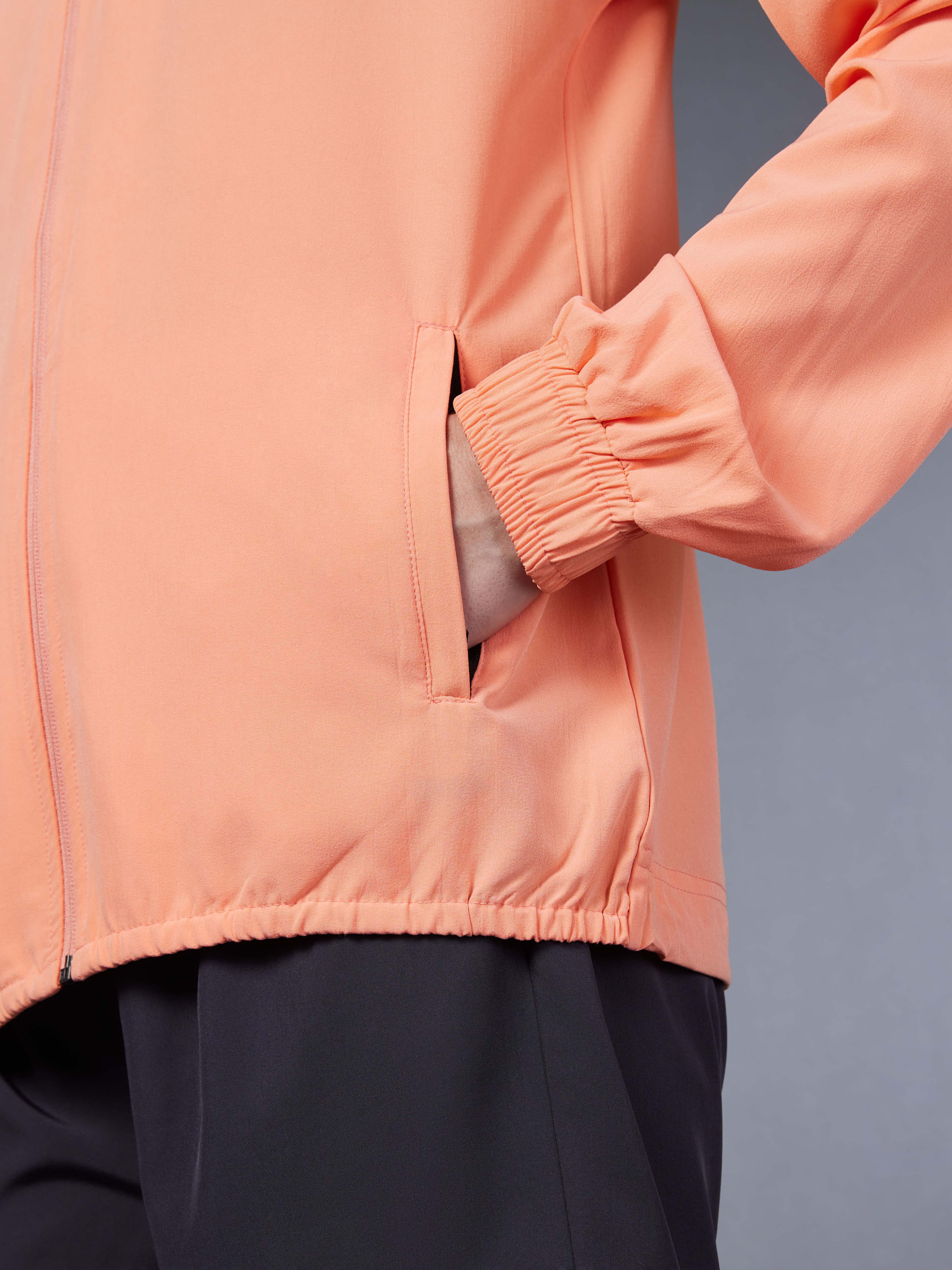 Women's Orange Wind Breaker Jacket