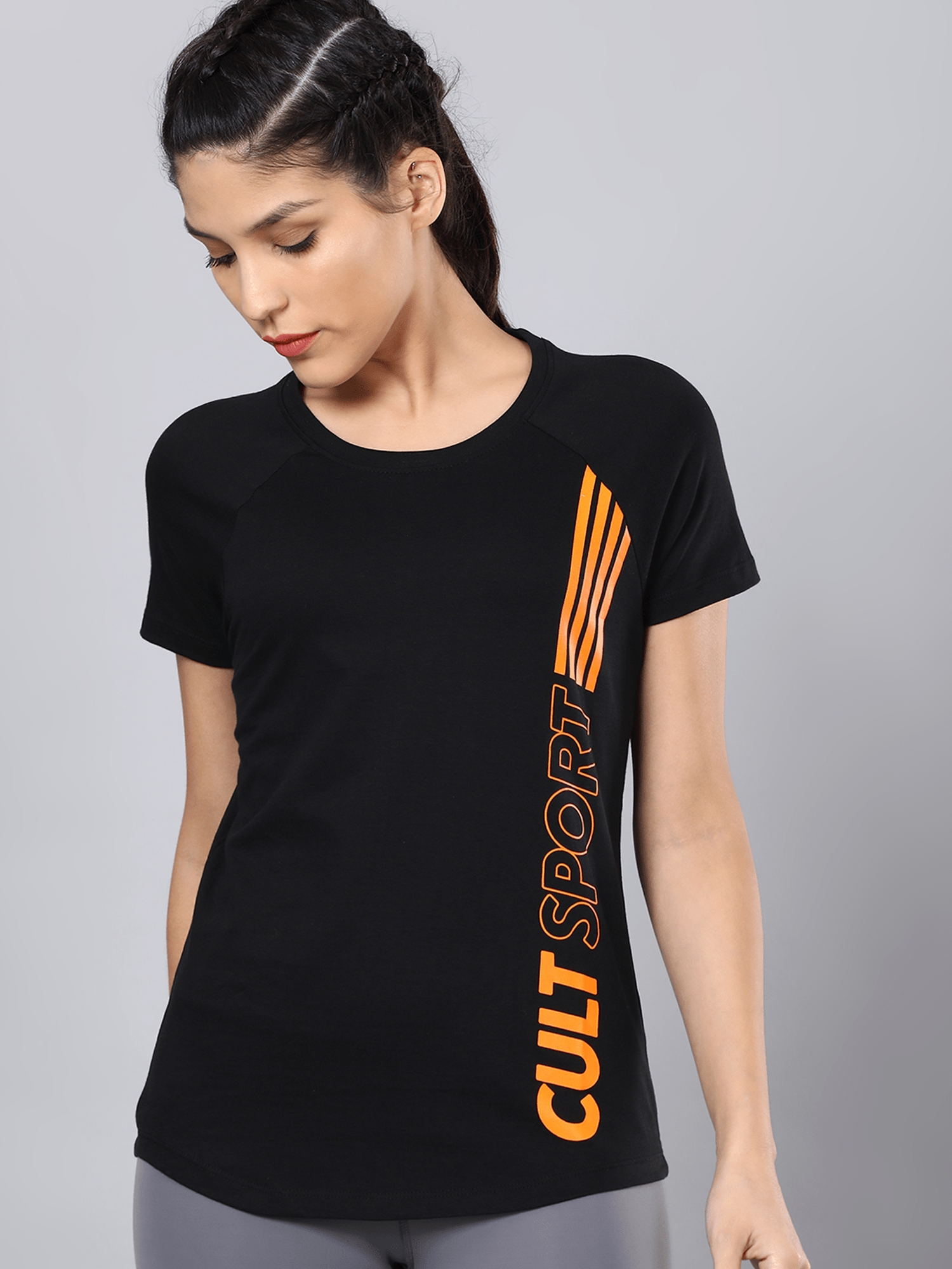 Signature Hustle Black Workout Tee