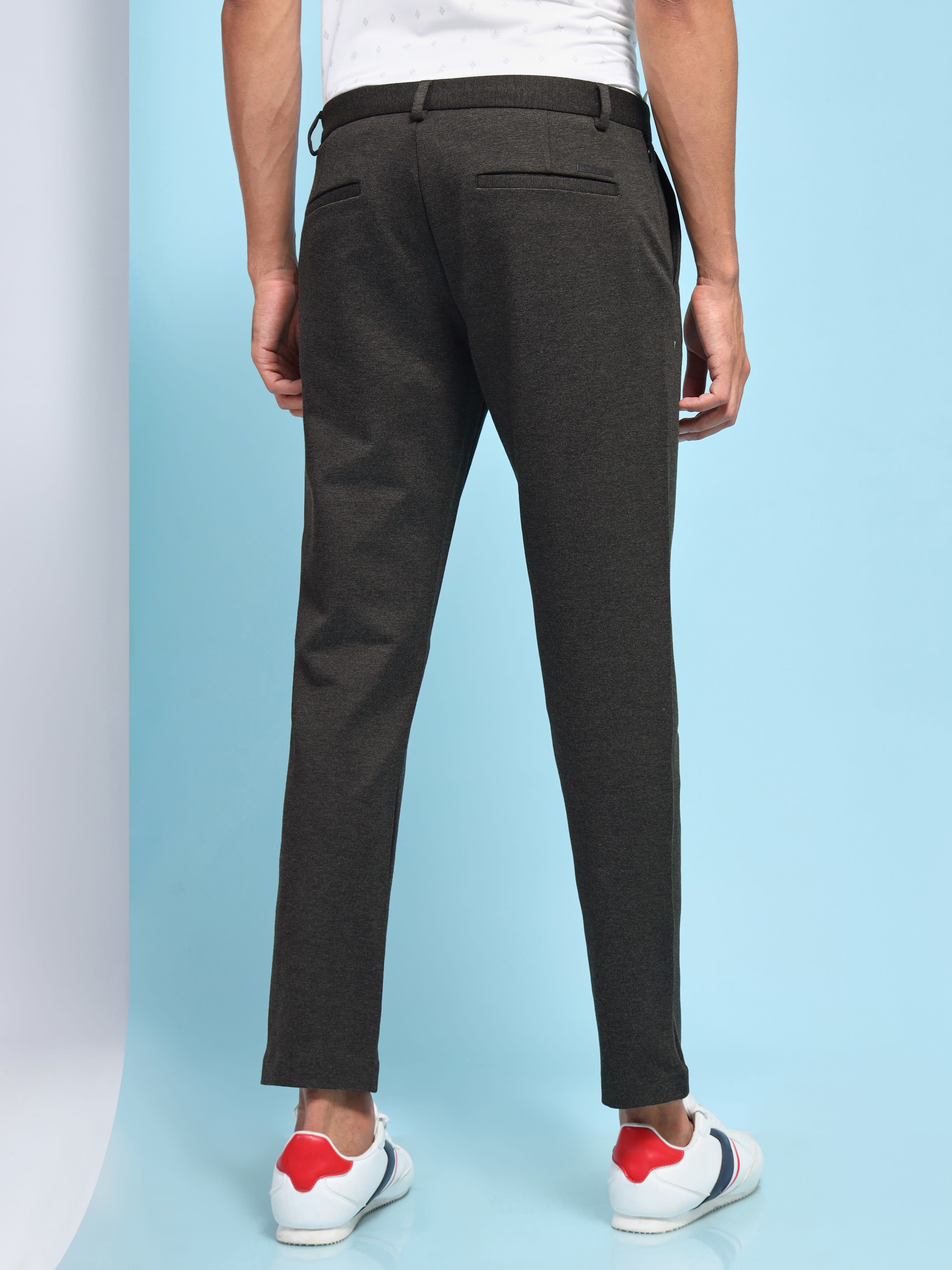 Textured 4 Way Stretch Pants with Reflective Detail