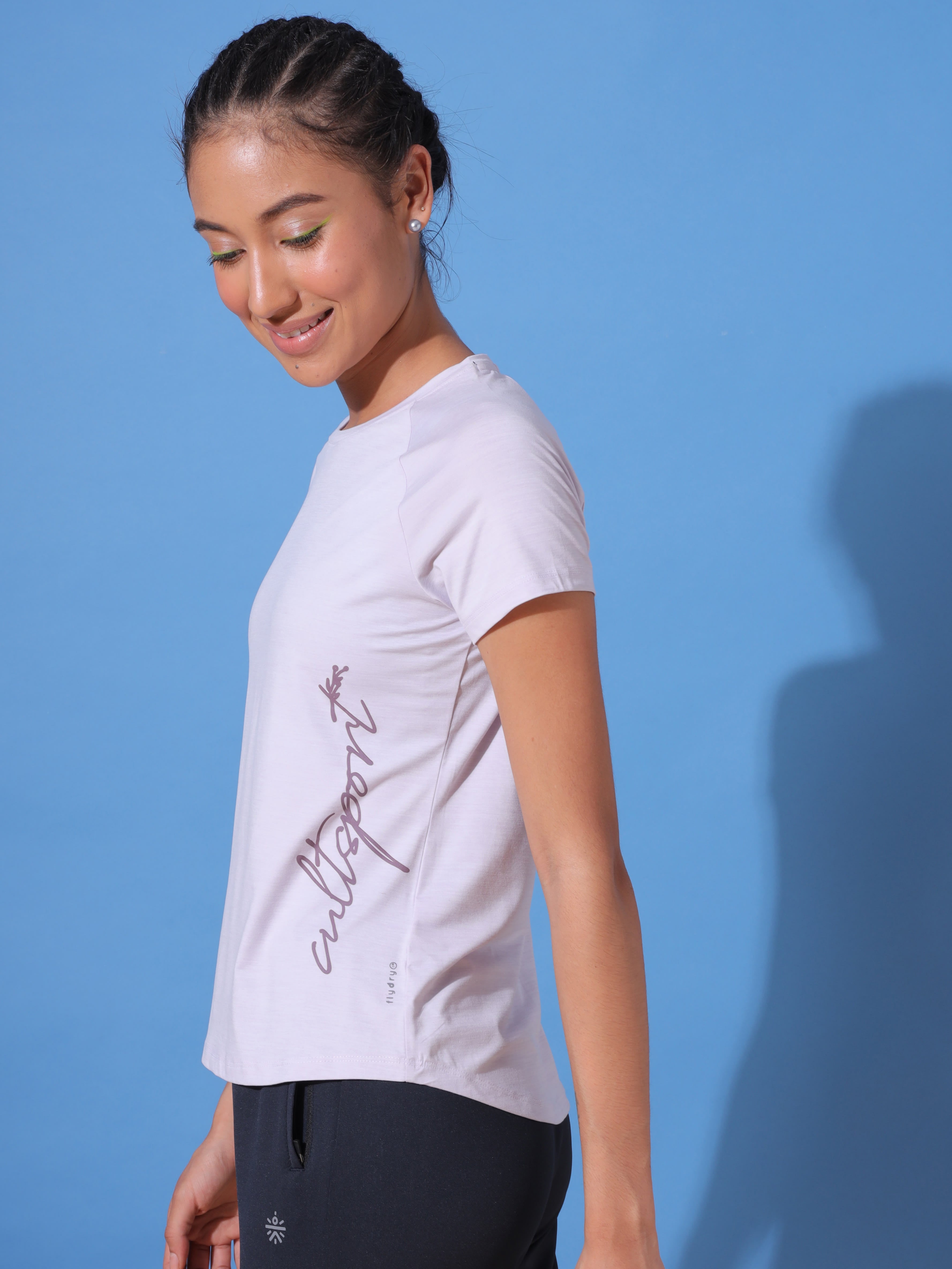 Graphic Print Workout T-shirt