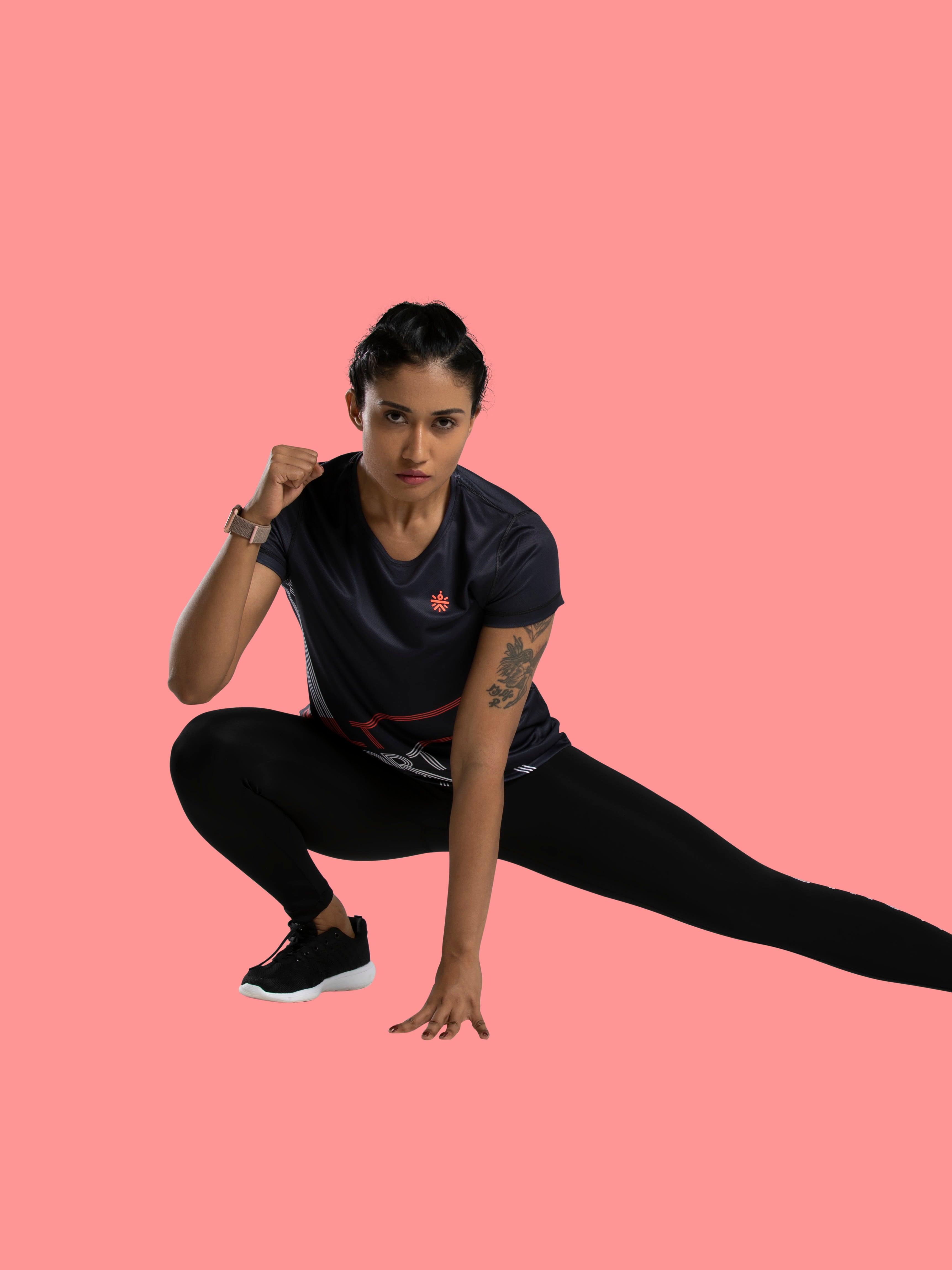 Pro Motion Black Running Tee