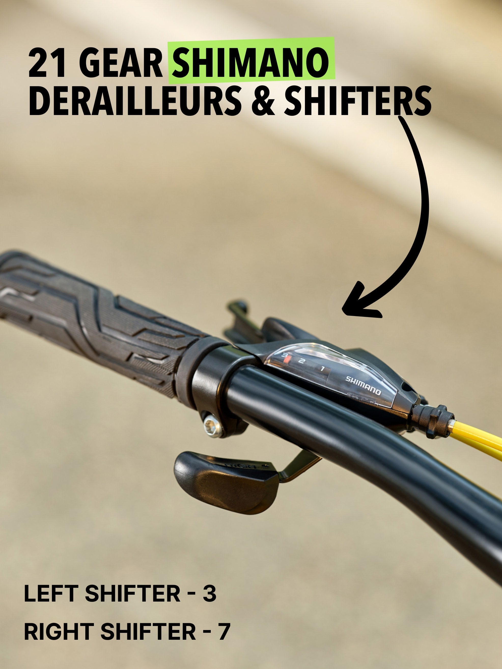 Rimo Steel 21 Speed Shimano Gear 27.5 inch Mountain Cycle, Dual Disc Brake, Front Suspension Double Wall Alloy Rim, Yellow, Free Trainer Sessions, Cycling Event