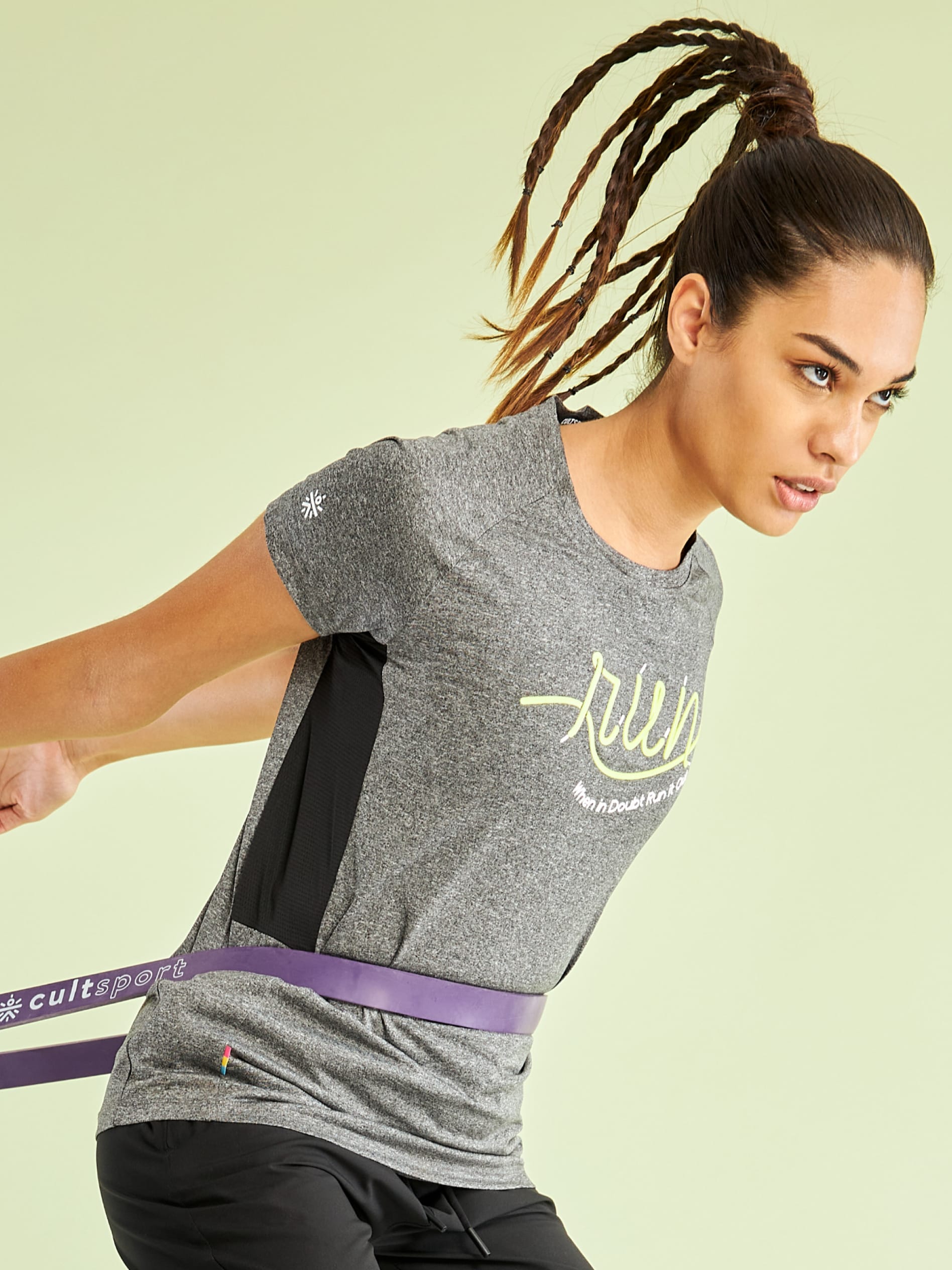 Typographic Print Running T-shirt