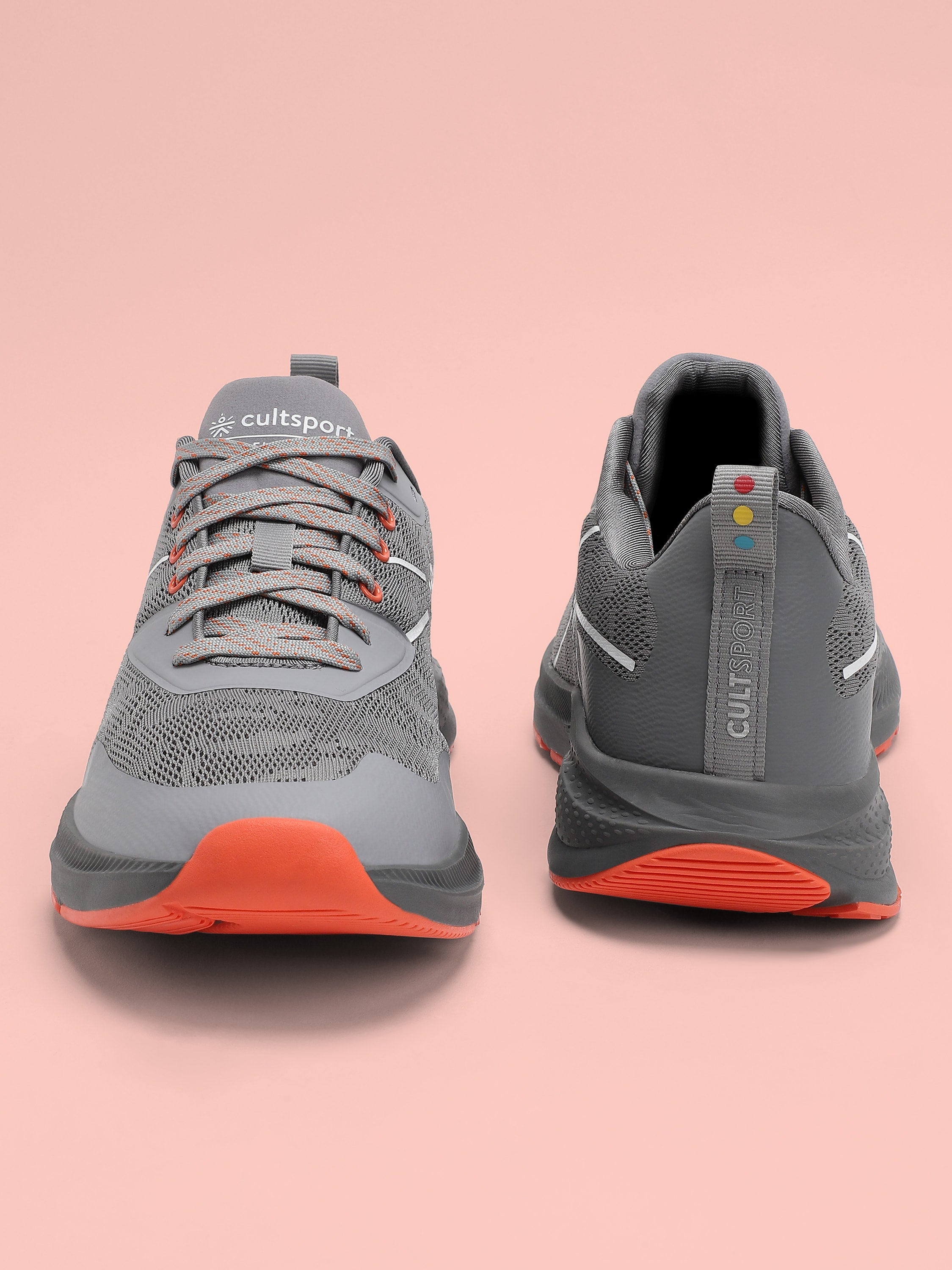 cult Flomo Men Running Shoes - Grey/Orange