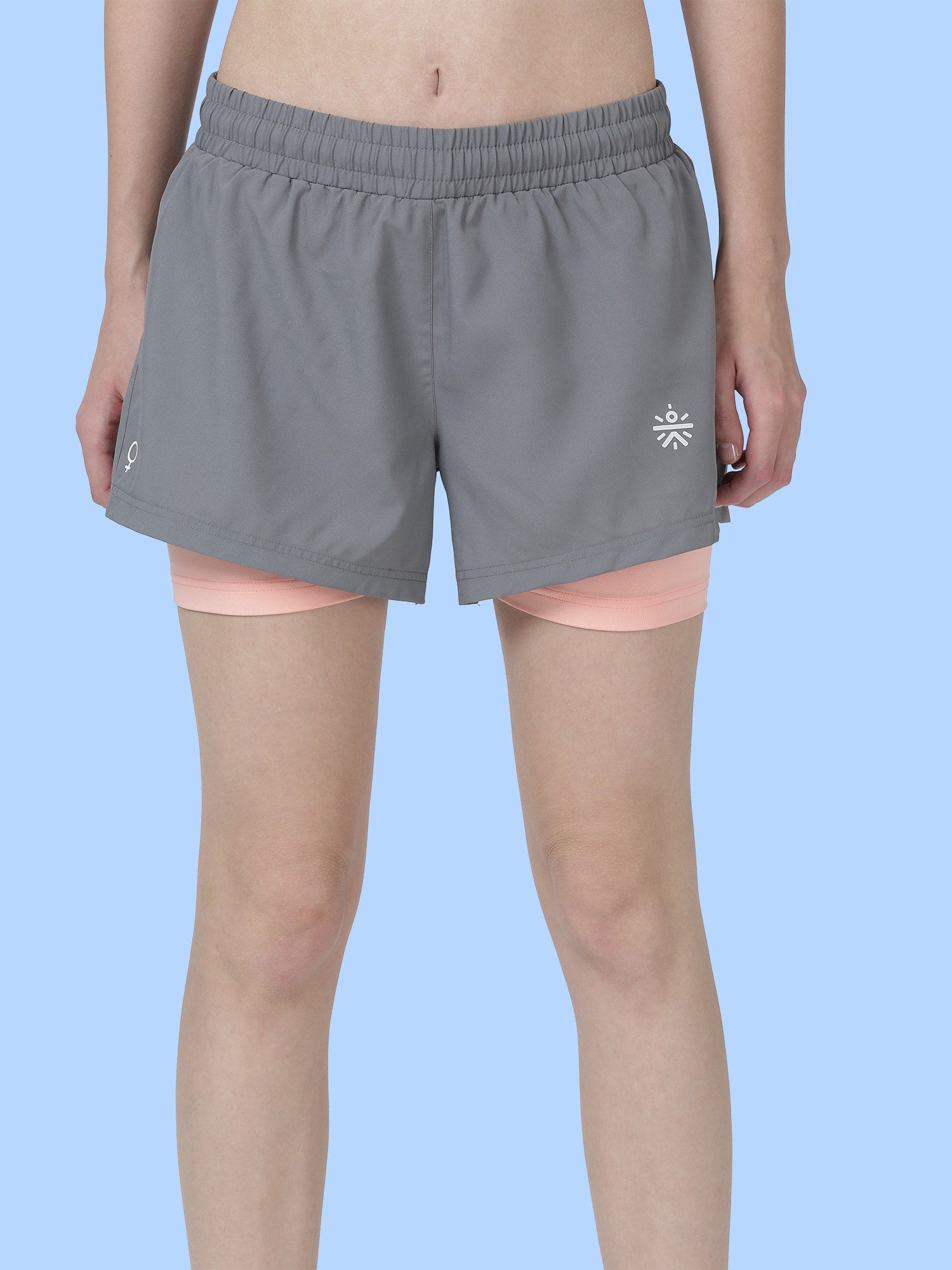Vital Finish Grey Gym Shorts