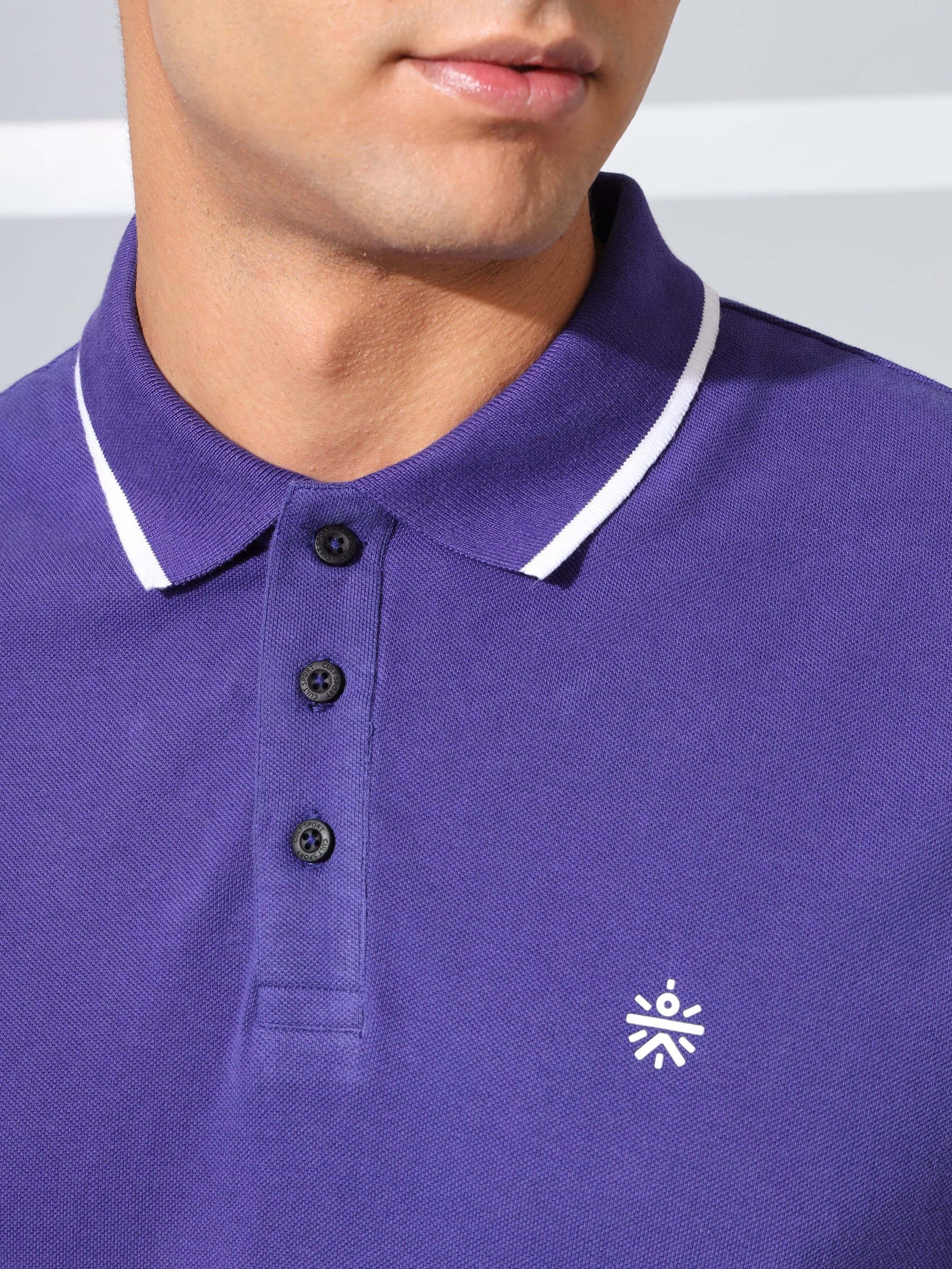 Polo Tshirt with Contrast Tipping
