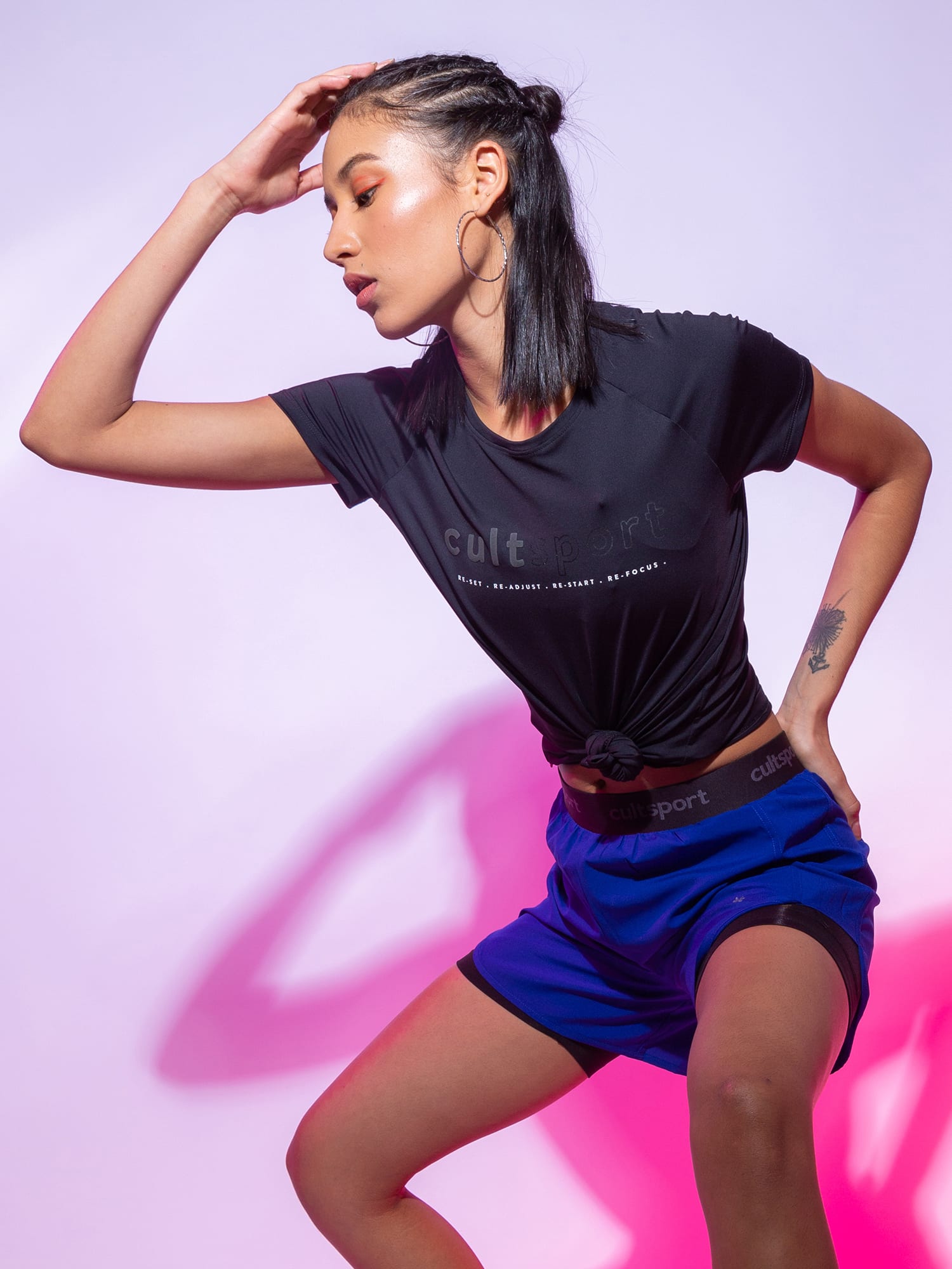 Graphic Print Workout T-shirt