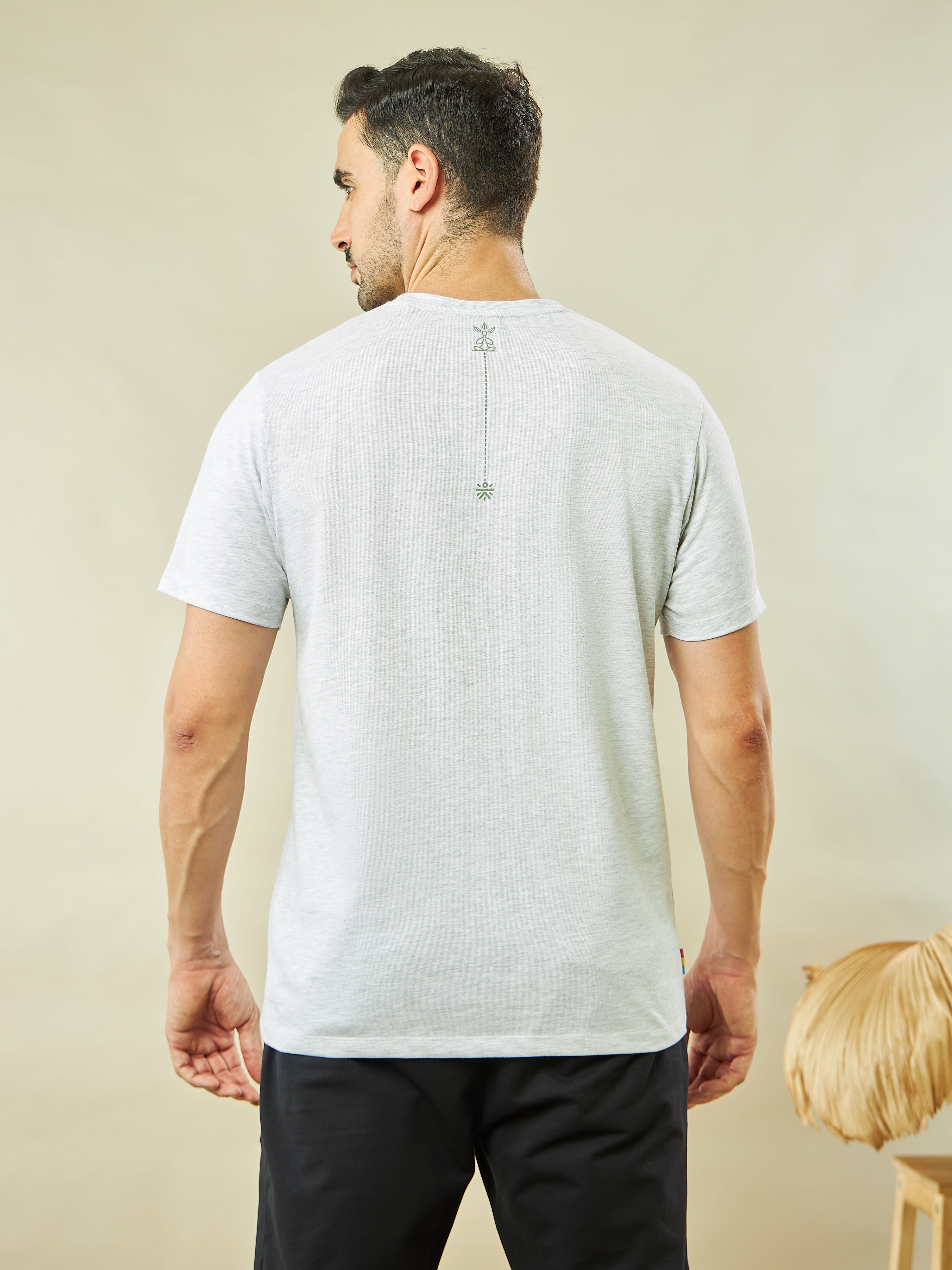 Graphic Print Yoga T-shirt