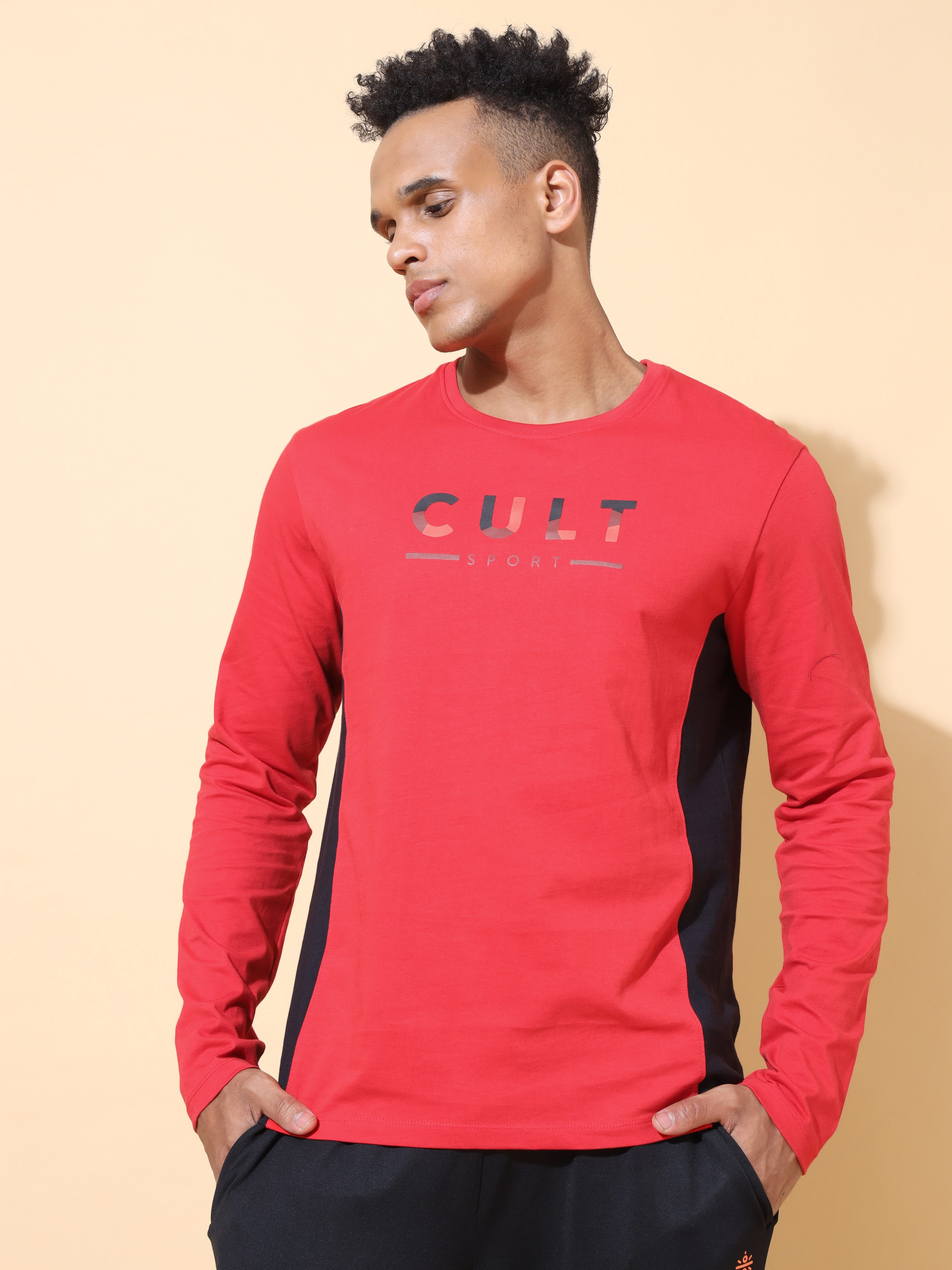 Panelled Performance T-shirt with Graphic