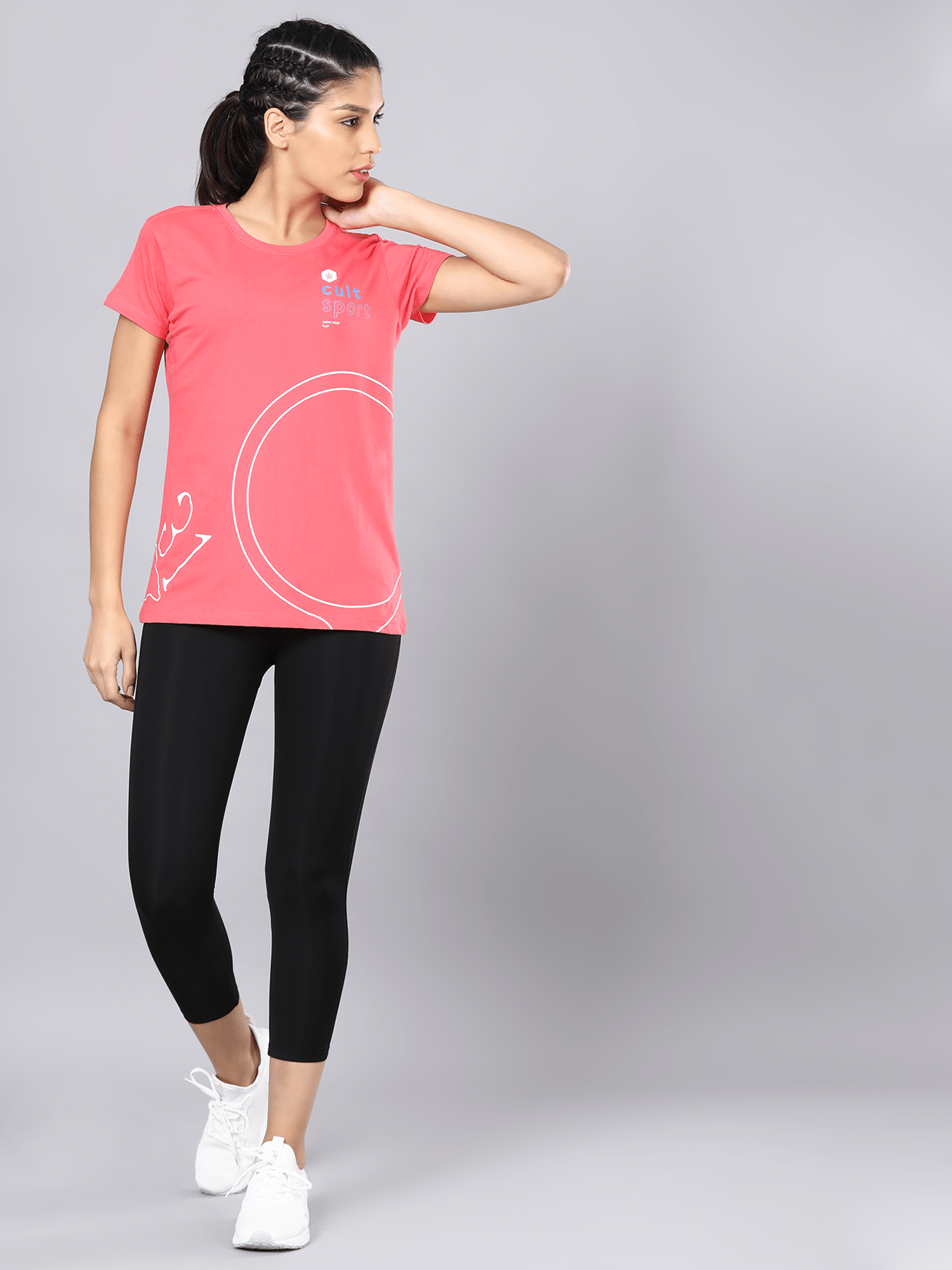 Everyday Numeric Pink Casual Tee