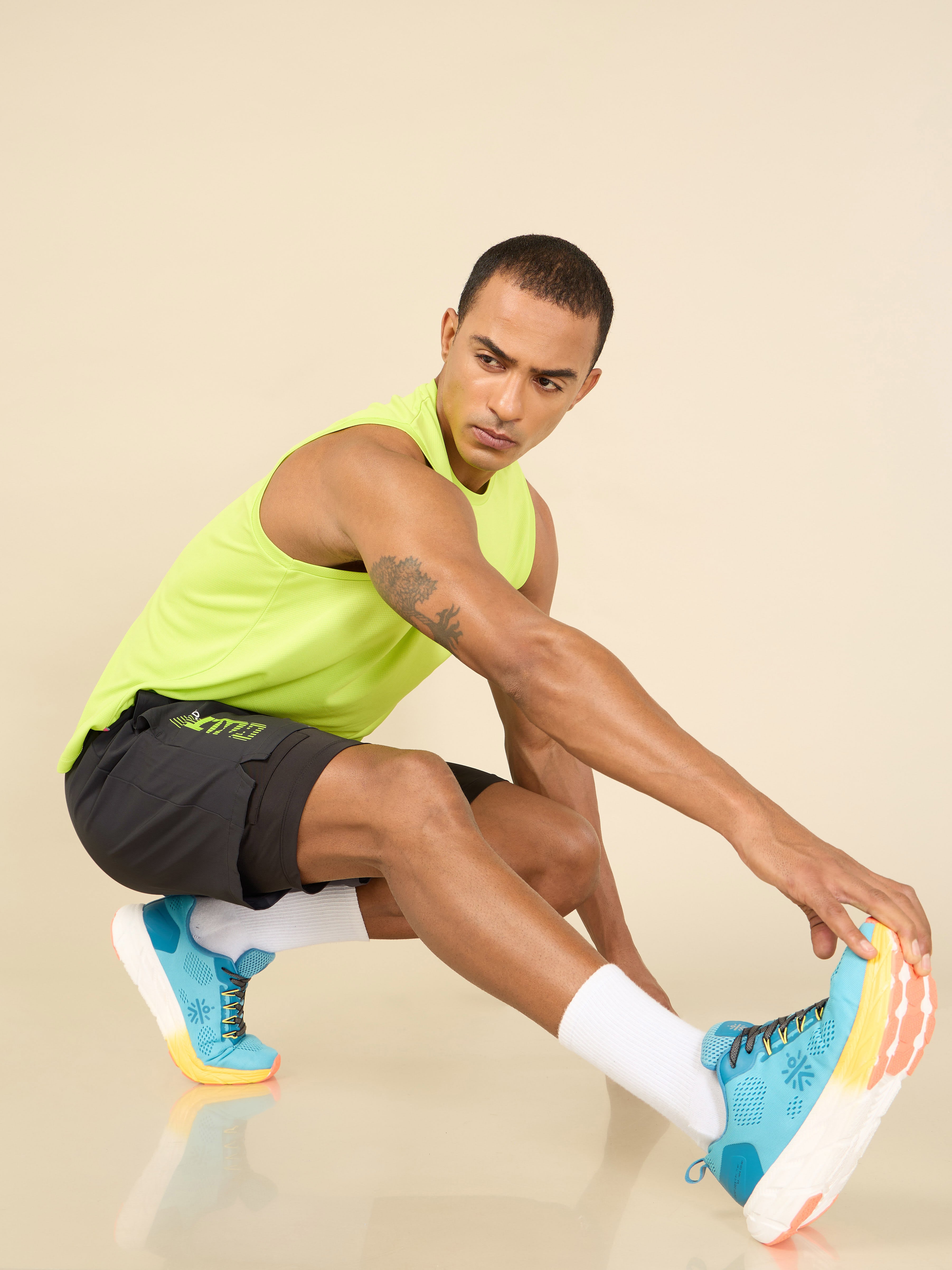 Solid Performance Shorts with Inner Tights