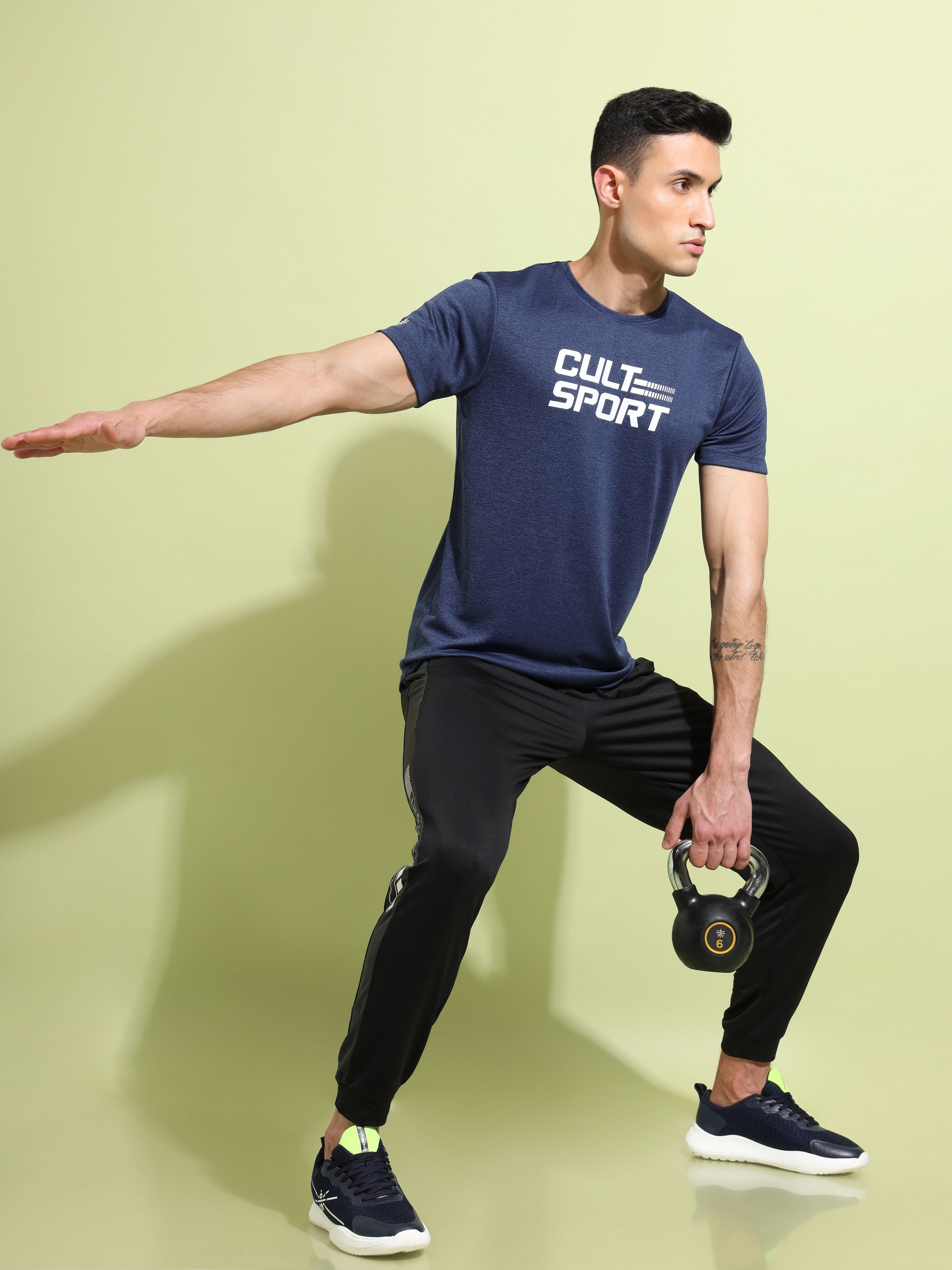 Melange Graphic Print T-shirt