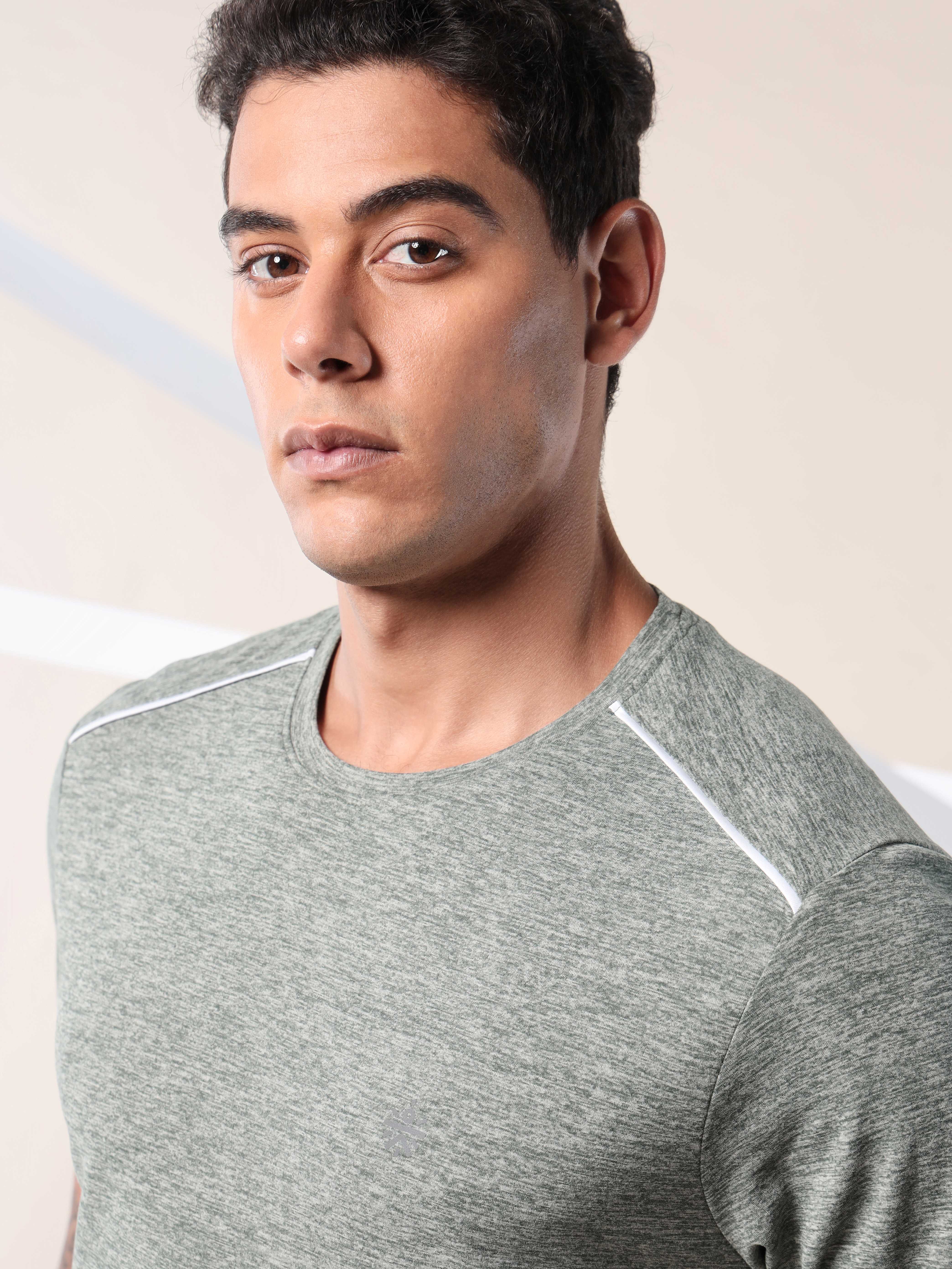 Move All Day Olive Comfortech T-shirt