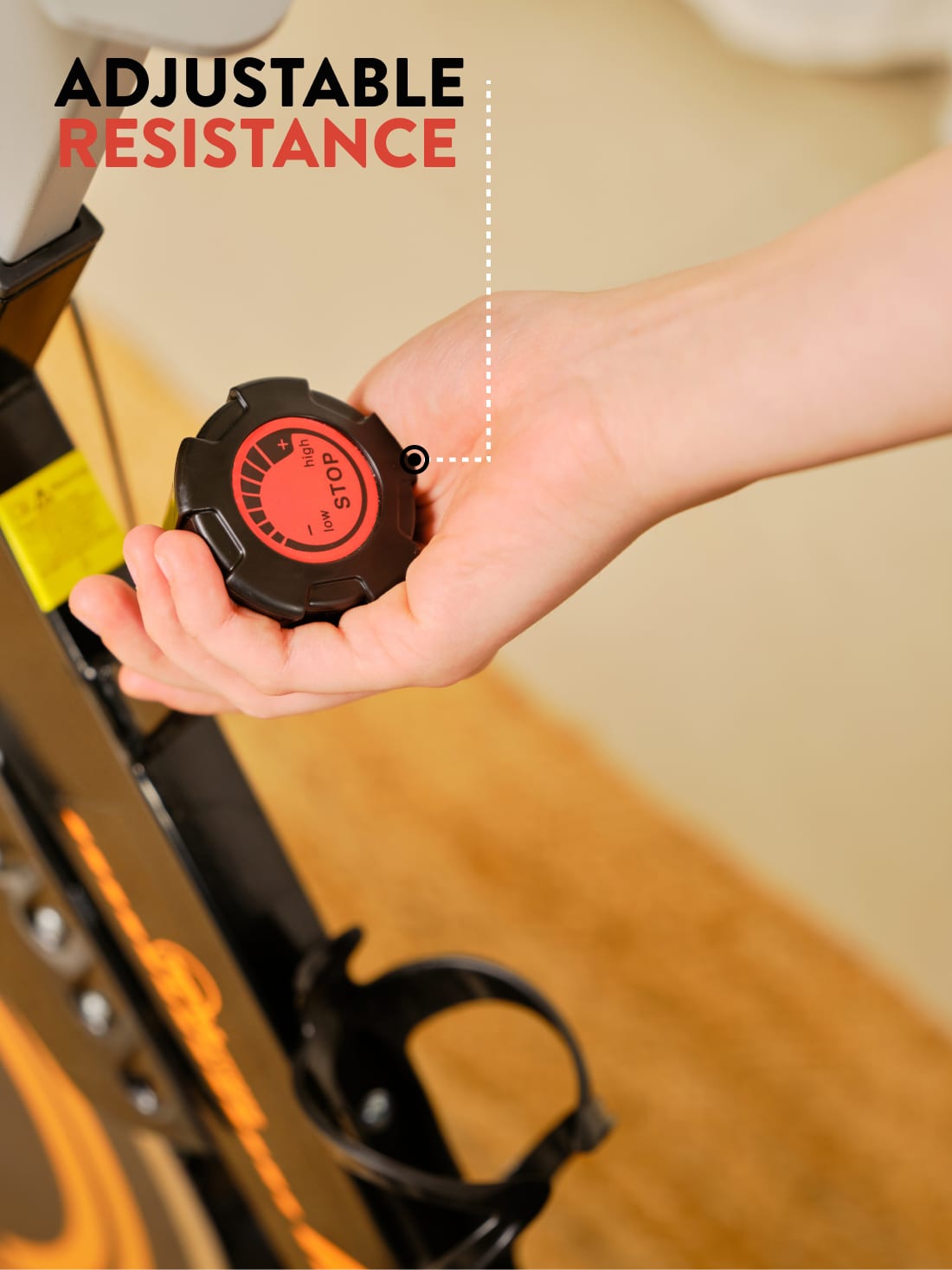 RPM610 Spinbike | 6kg Flywheel | Max Weight 120kg | Direct Contact Resistance | Orange (with 6 months extended warranty)