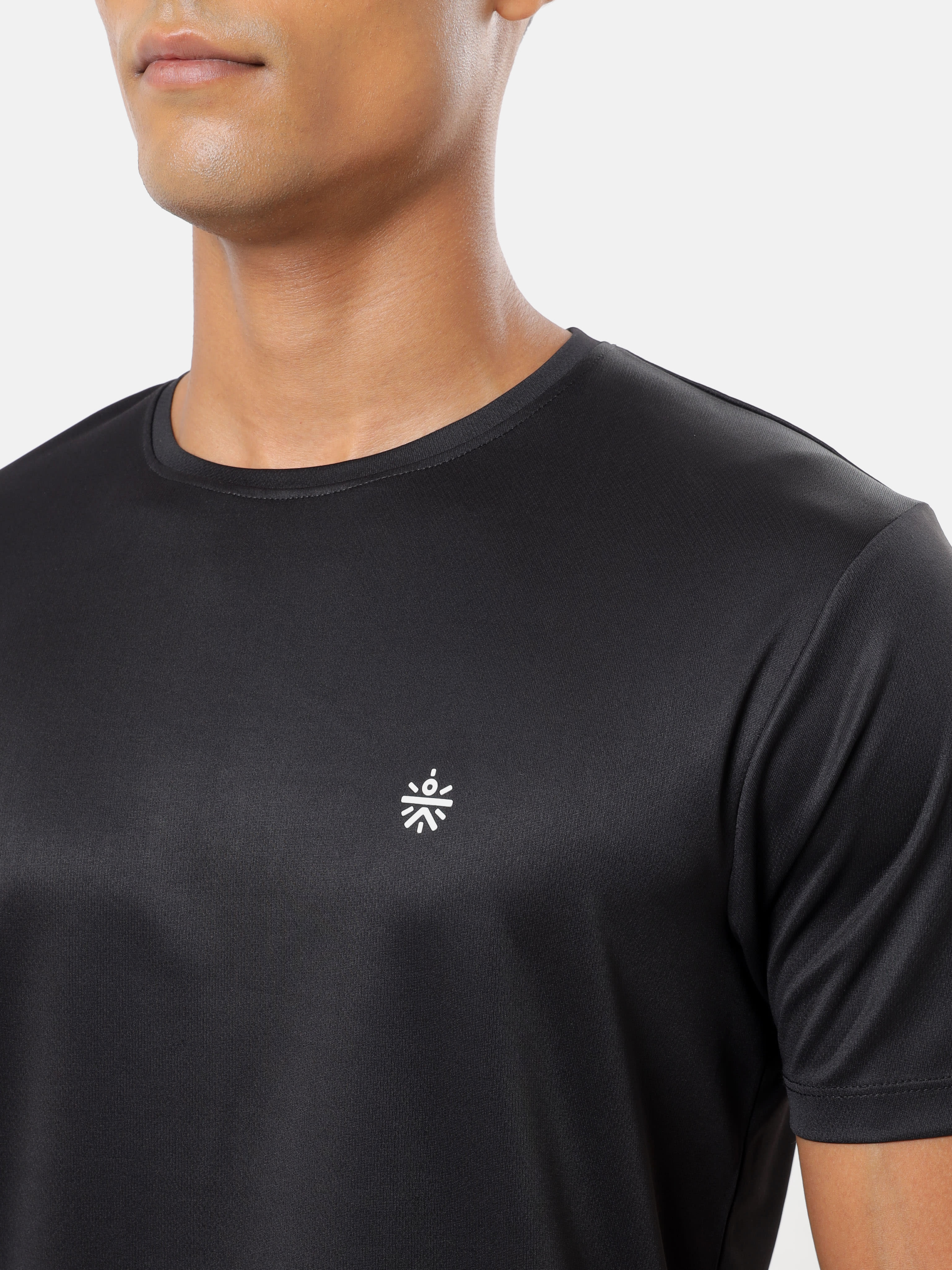 Textured Performance T-shirt with Logo Pack of 2