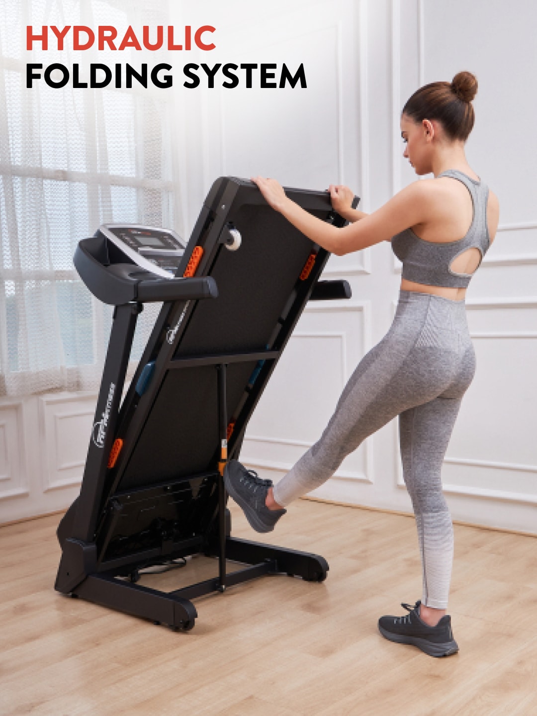 RPM4000 4.5 HP Peak Treadmill | 15-level Auto-Incline | Max Weight-110kg | Max Speed-16kmph (with 6 Months extended warranty)