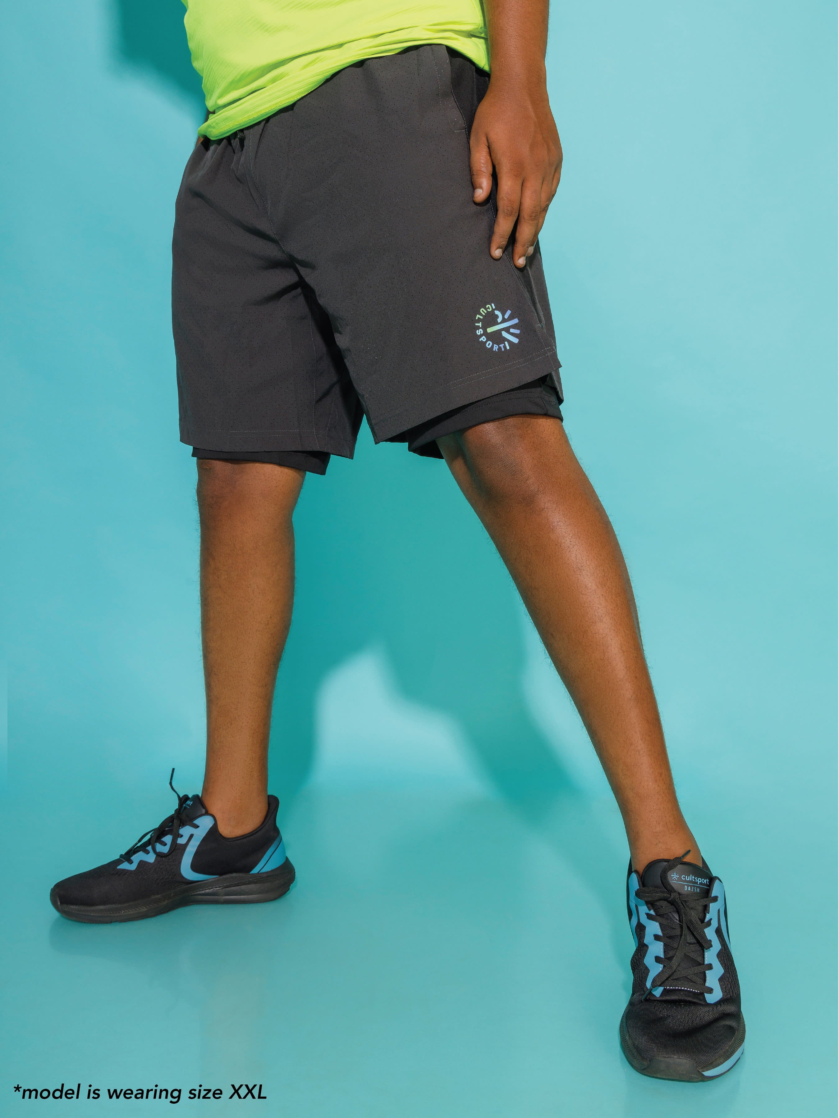 Tonal Panel Active Shorts