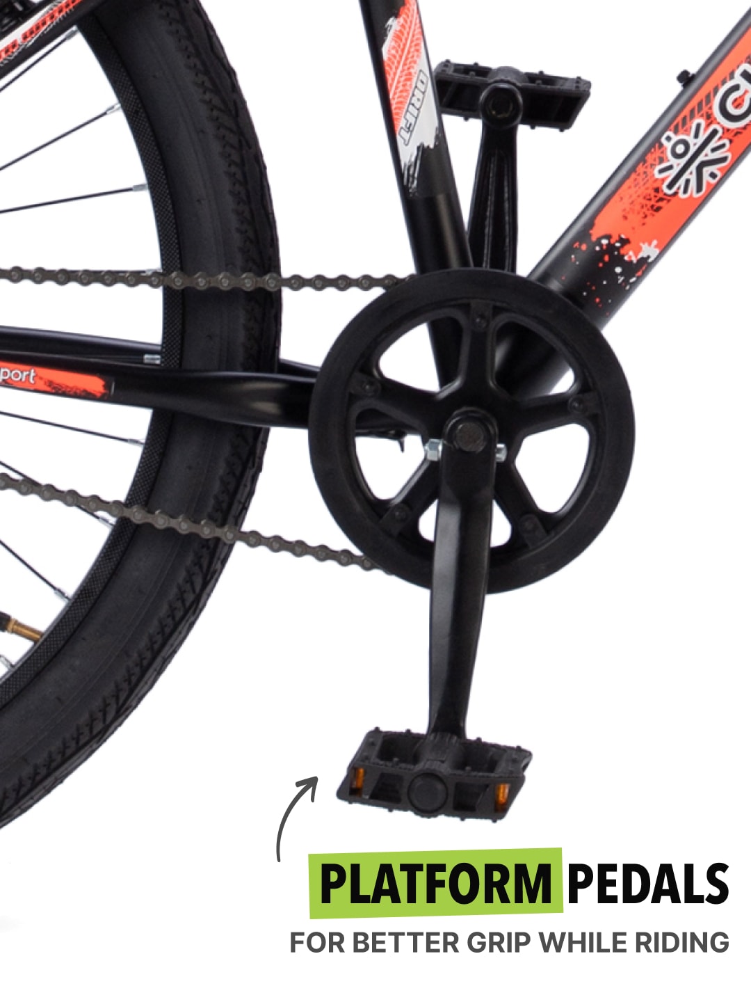 ROKKPRO26TBLACK Steel Single Speed 26 inch Mountain Cycle with Single Wall Rim and Rigid Fork