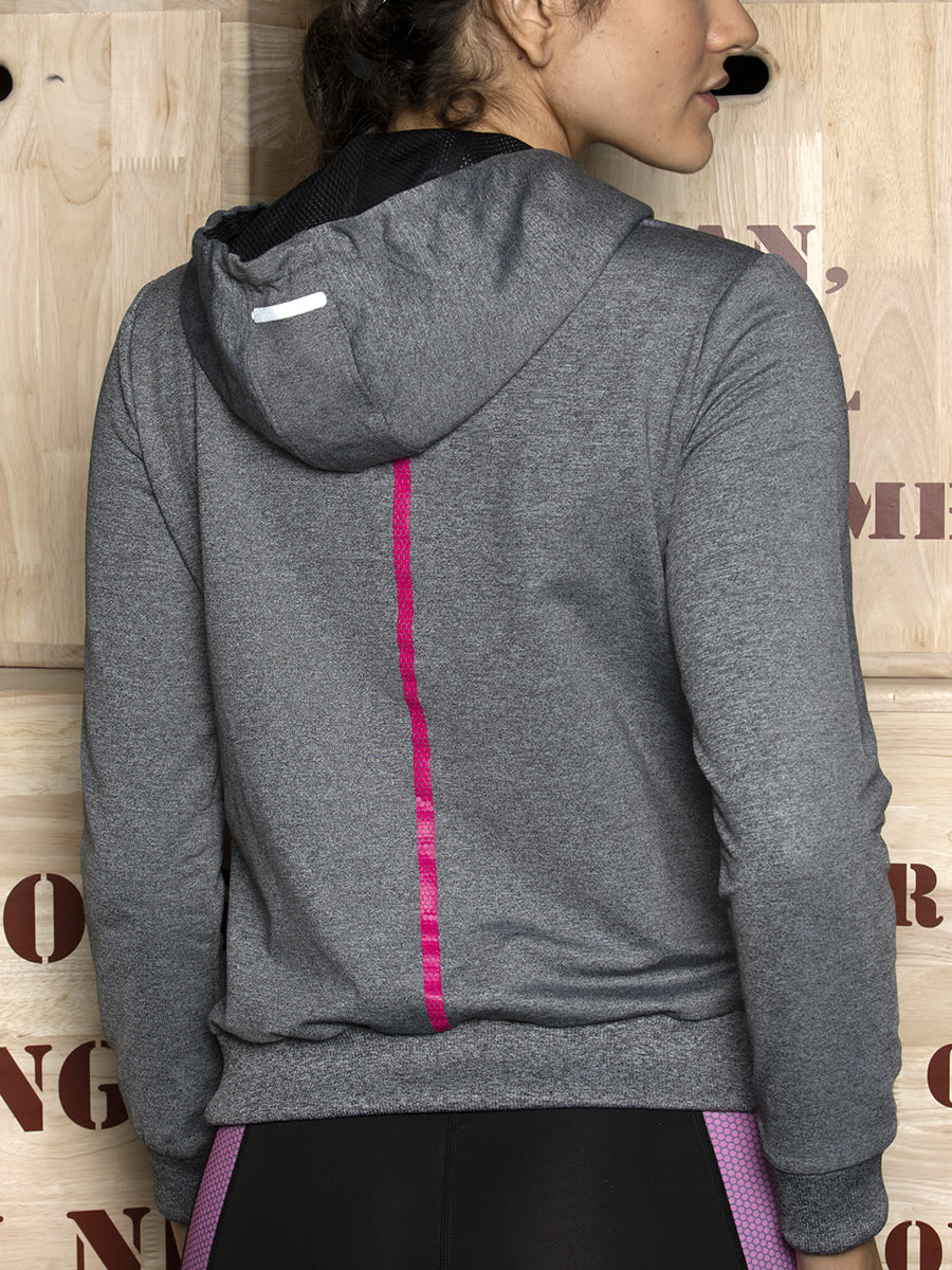 Women Vital Carry On Grey Hoodie