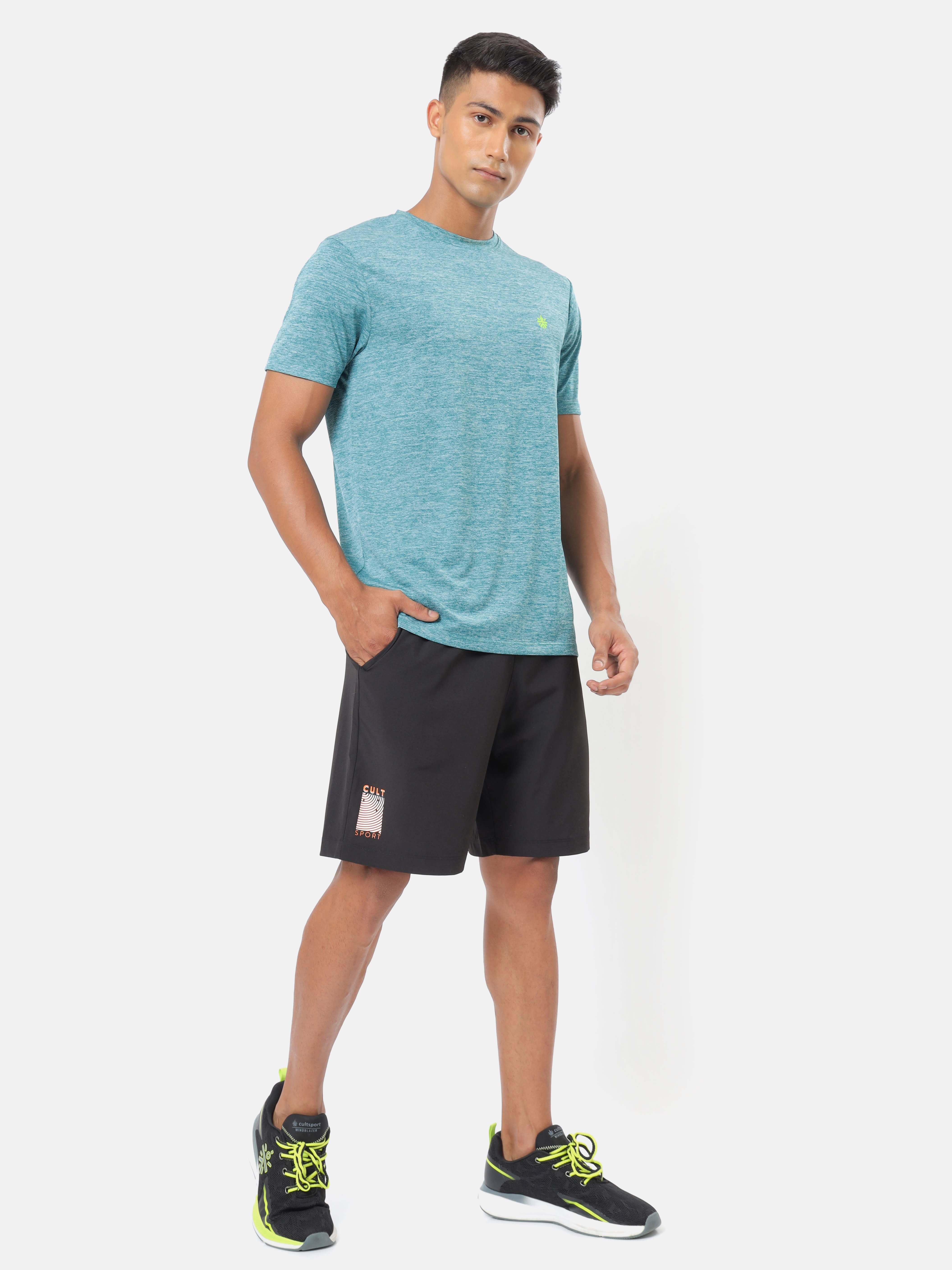 Textured Performance T-shirt with Logo Pack of 2