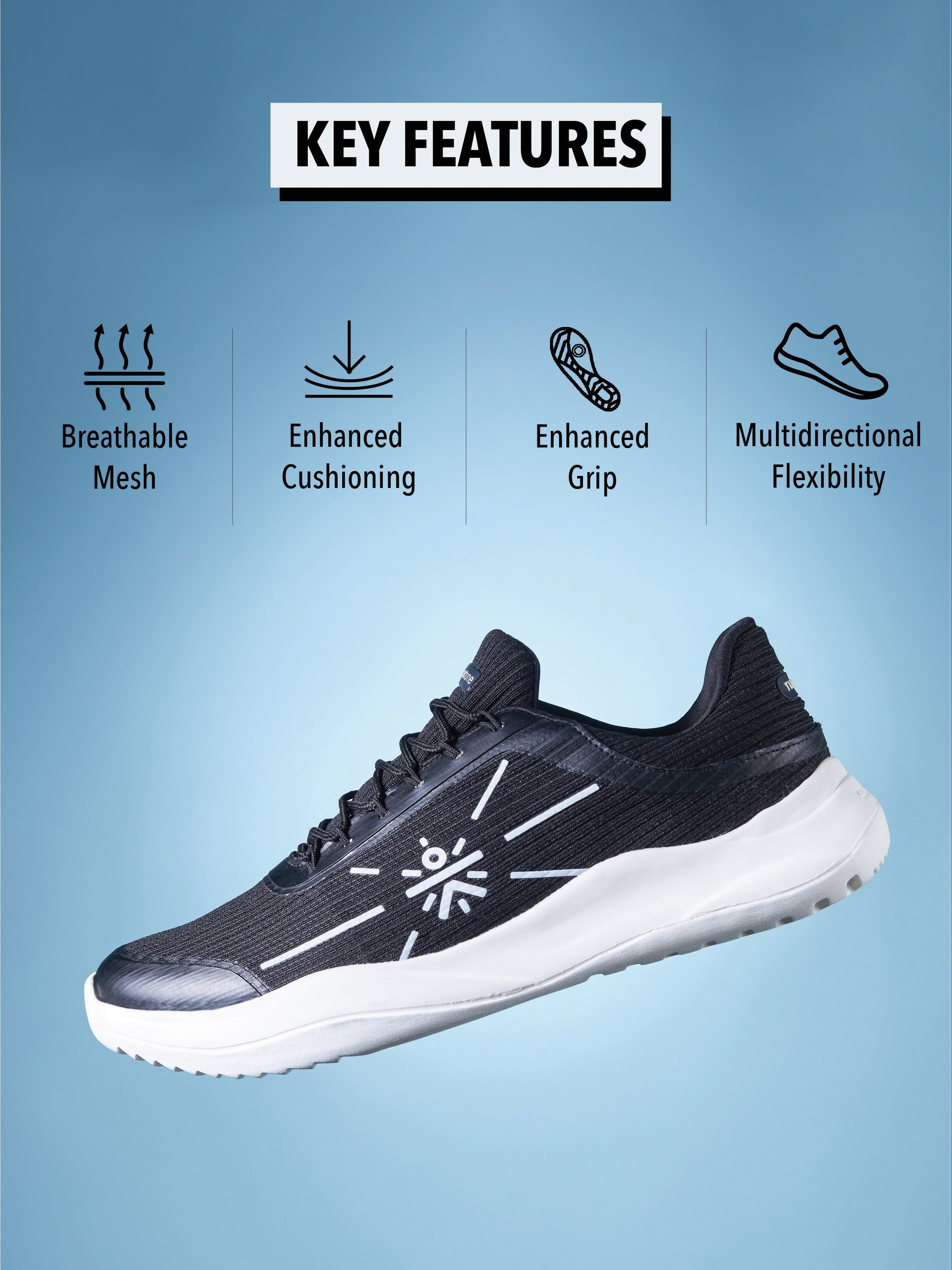 cult Dartin Men Running Shoes - Black