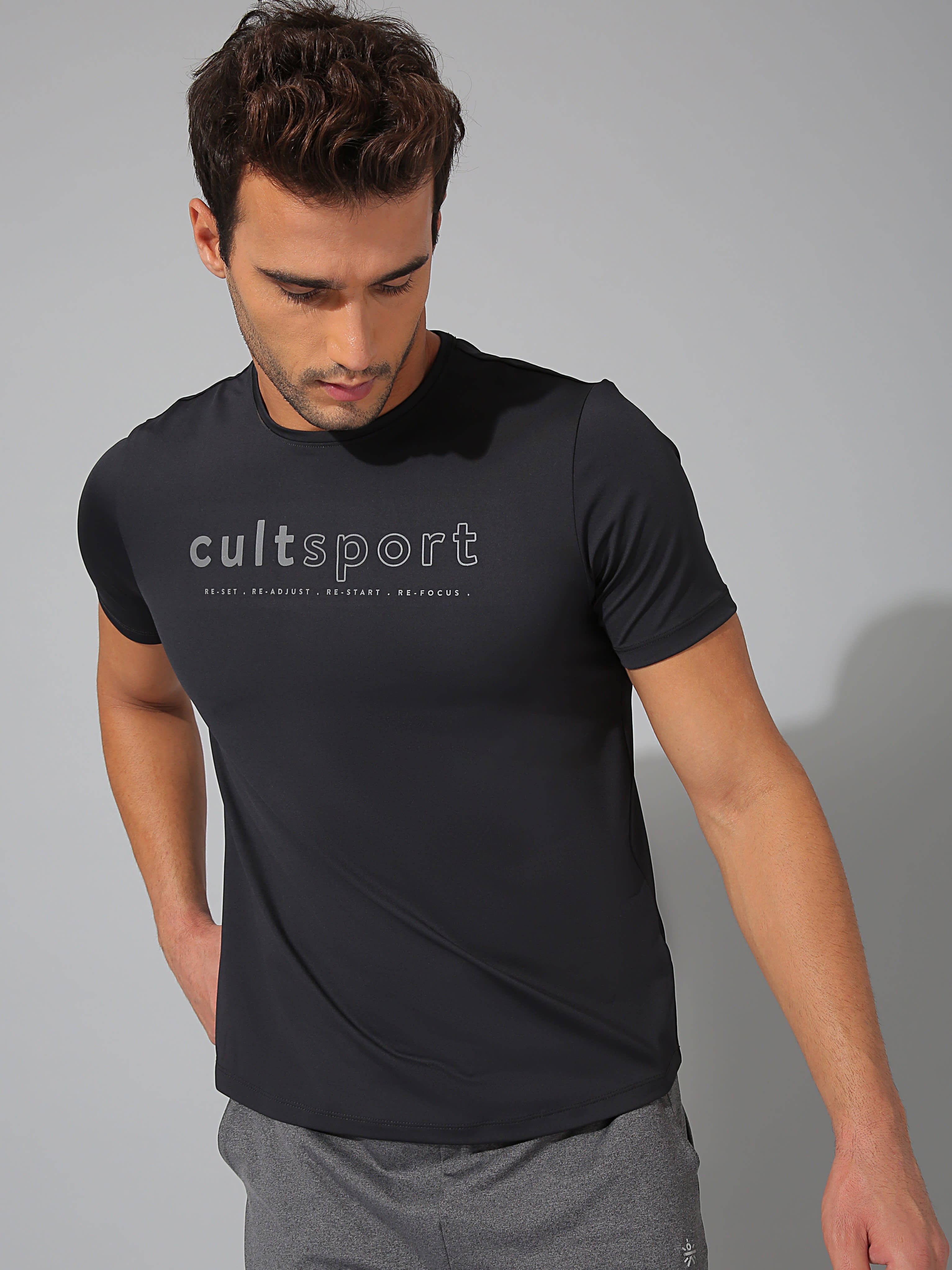 Signature Brand Print Workout T-shirt