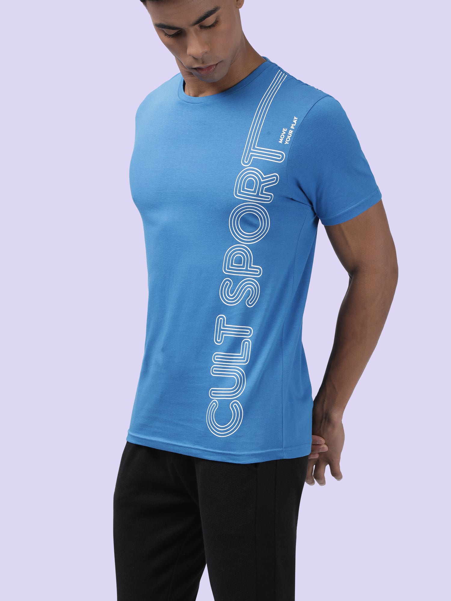 Everydays Lounge Bright Blue Cotton Tee