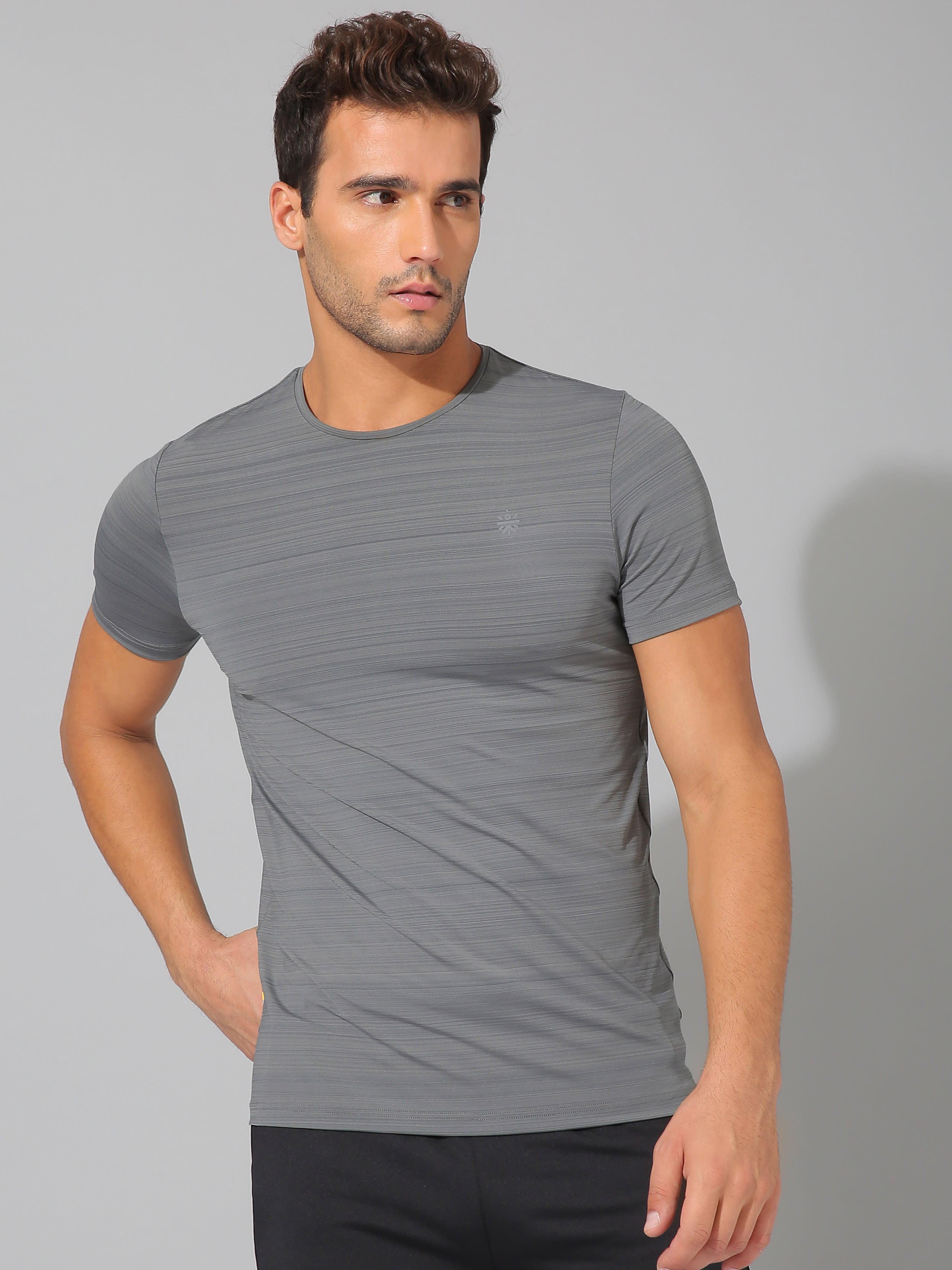 Gradient Stripe Workout T-shirt