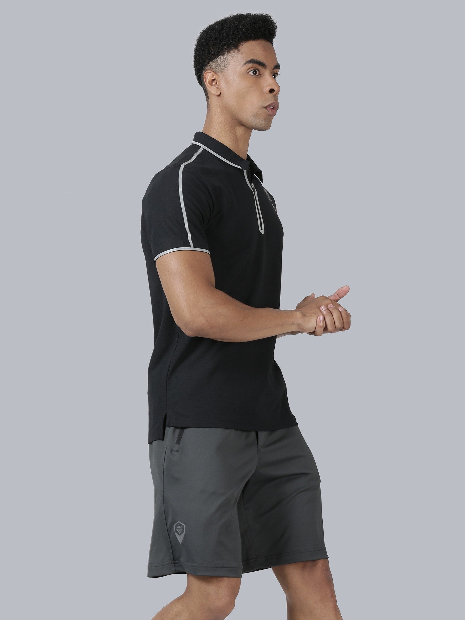 Blakout Sleek Black Relaxed Polo