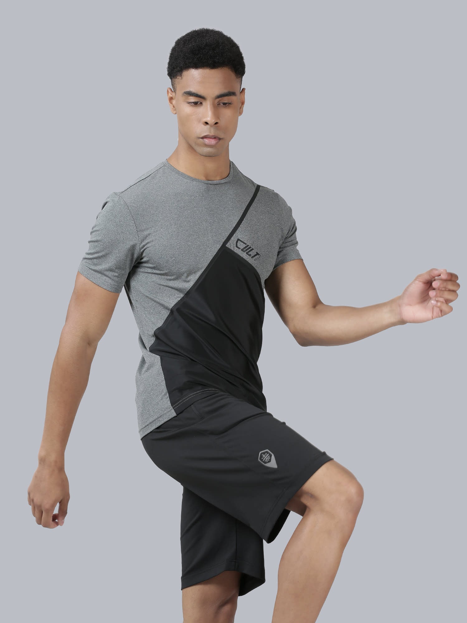 Blakout Upward Grey Slim Tee