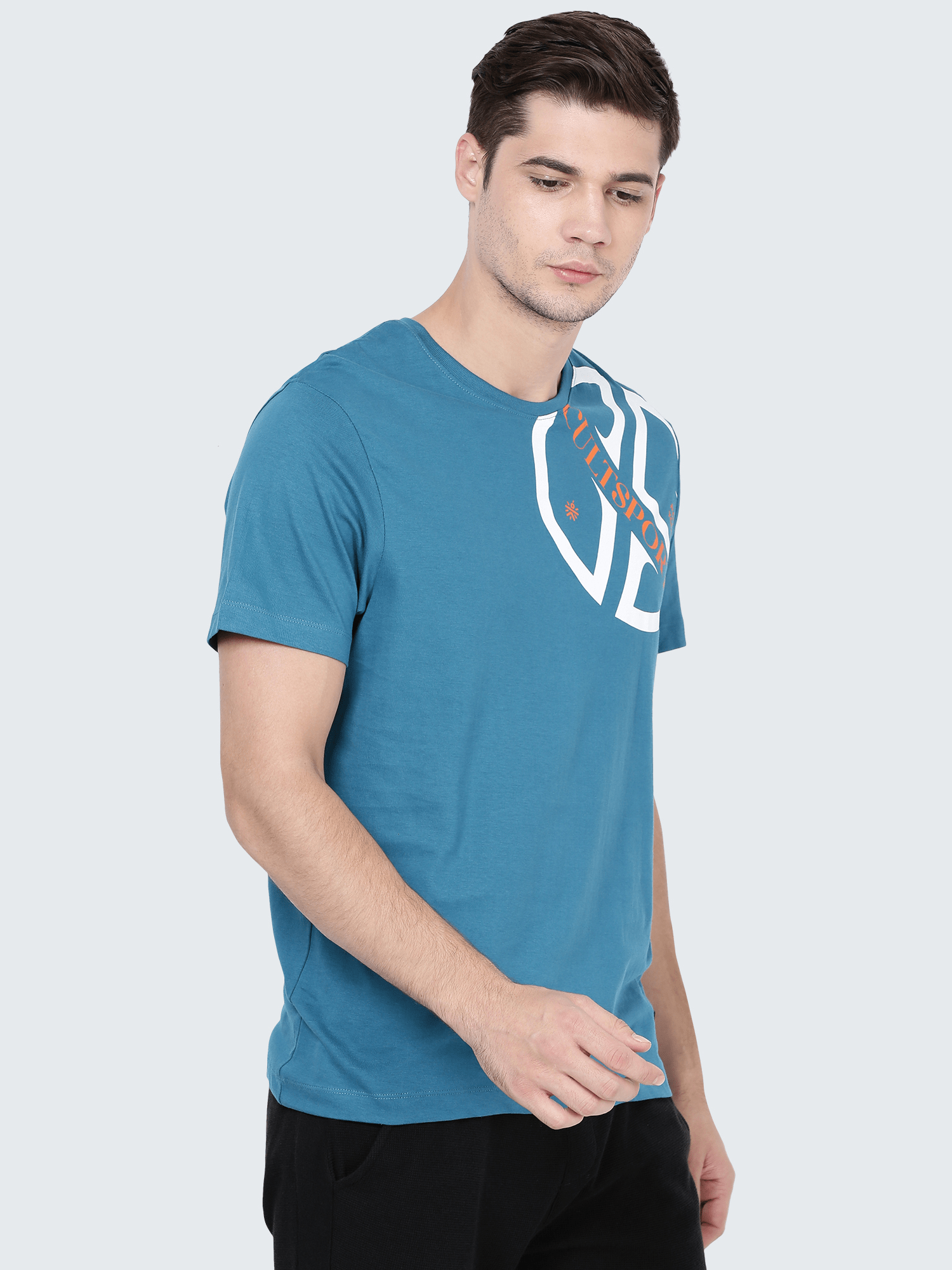 Everydays Mark Teal Cotton Tee