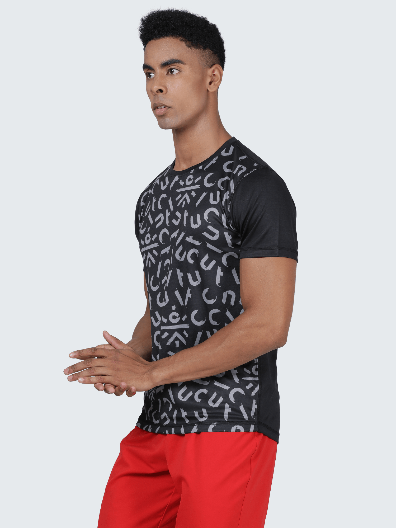 Signature Script Black Workout Tee