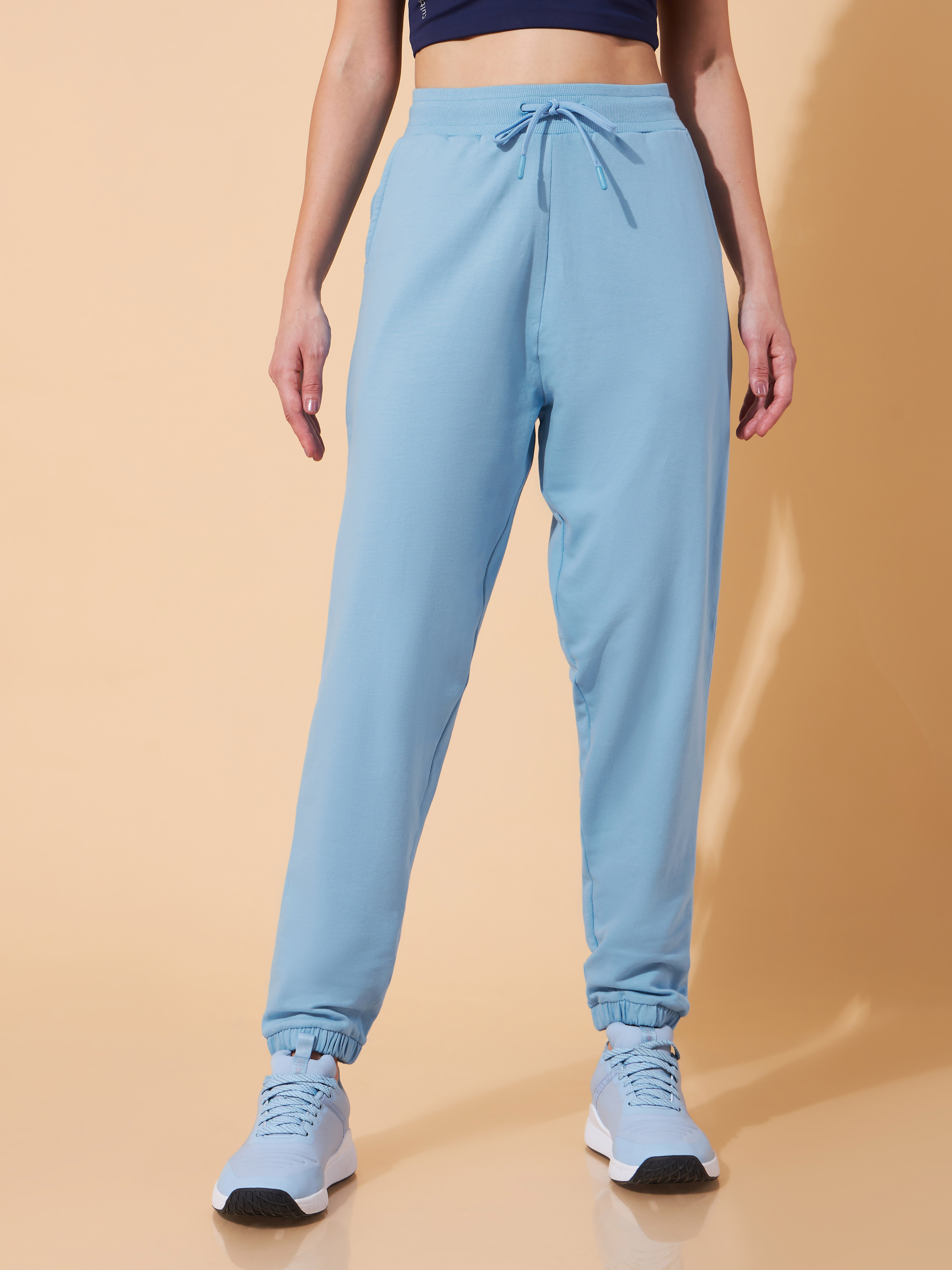 Women Sky Blue Move All Day Joggers