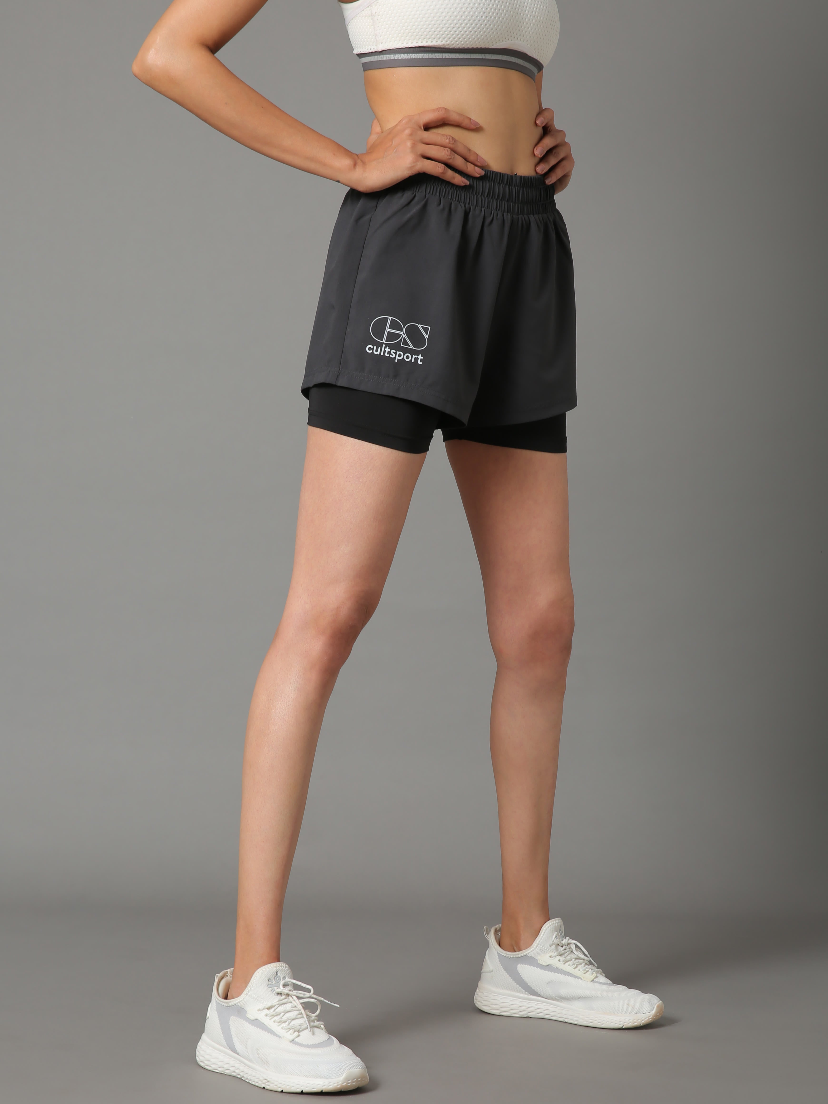 Workout Shorts with Inner Tights