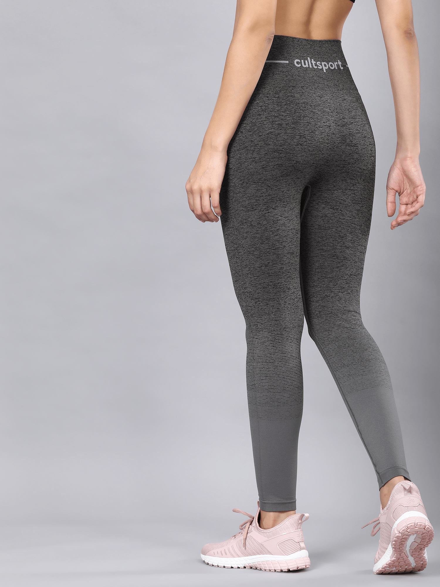 Yogini Flow Dark Grey Seamless Leggings