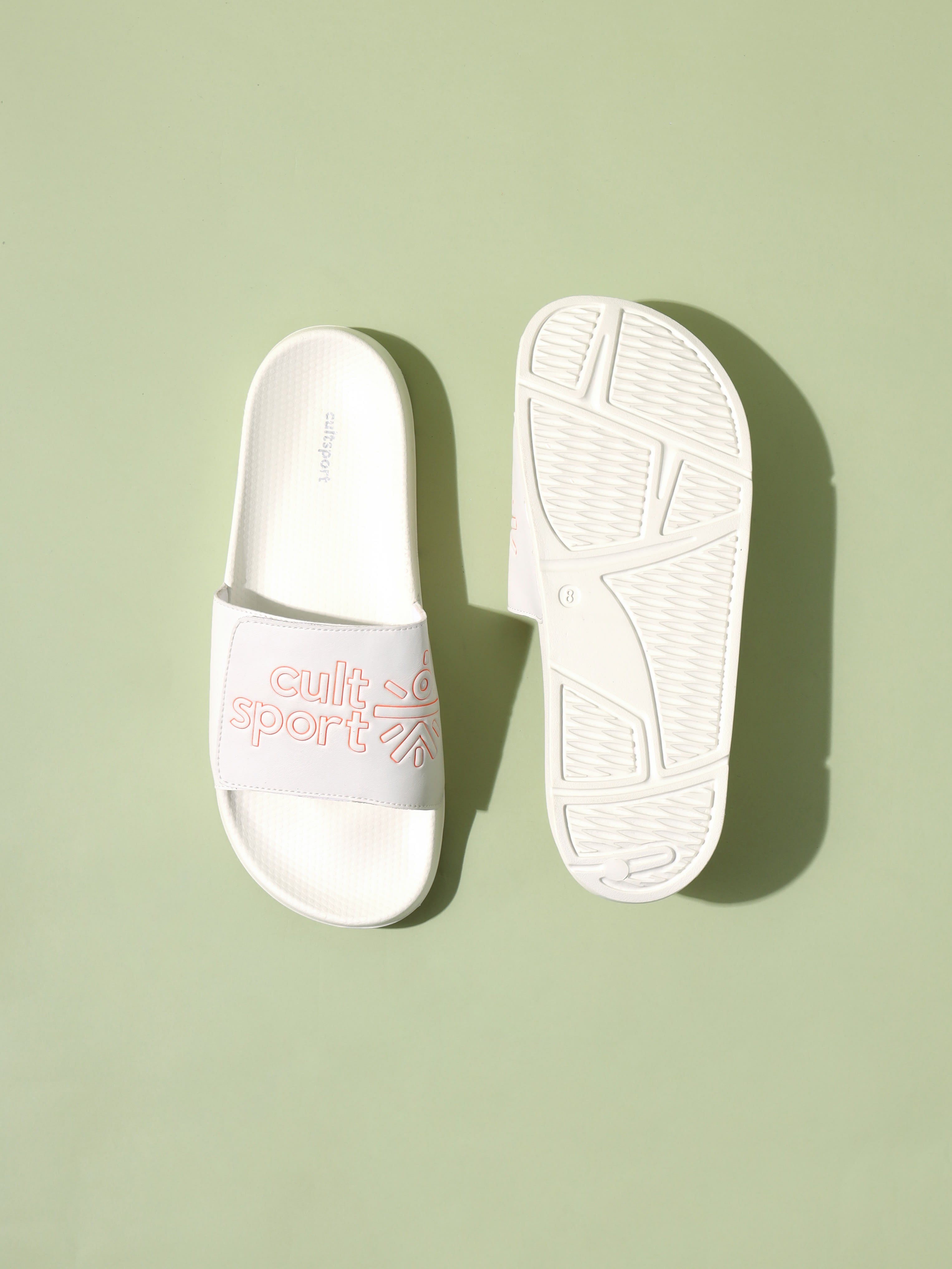 cult Glissade White Men Slides